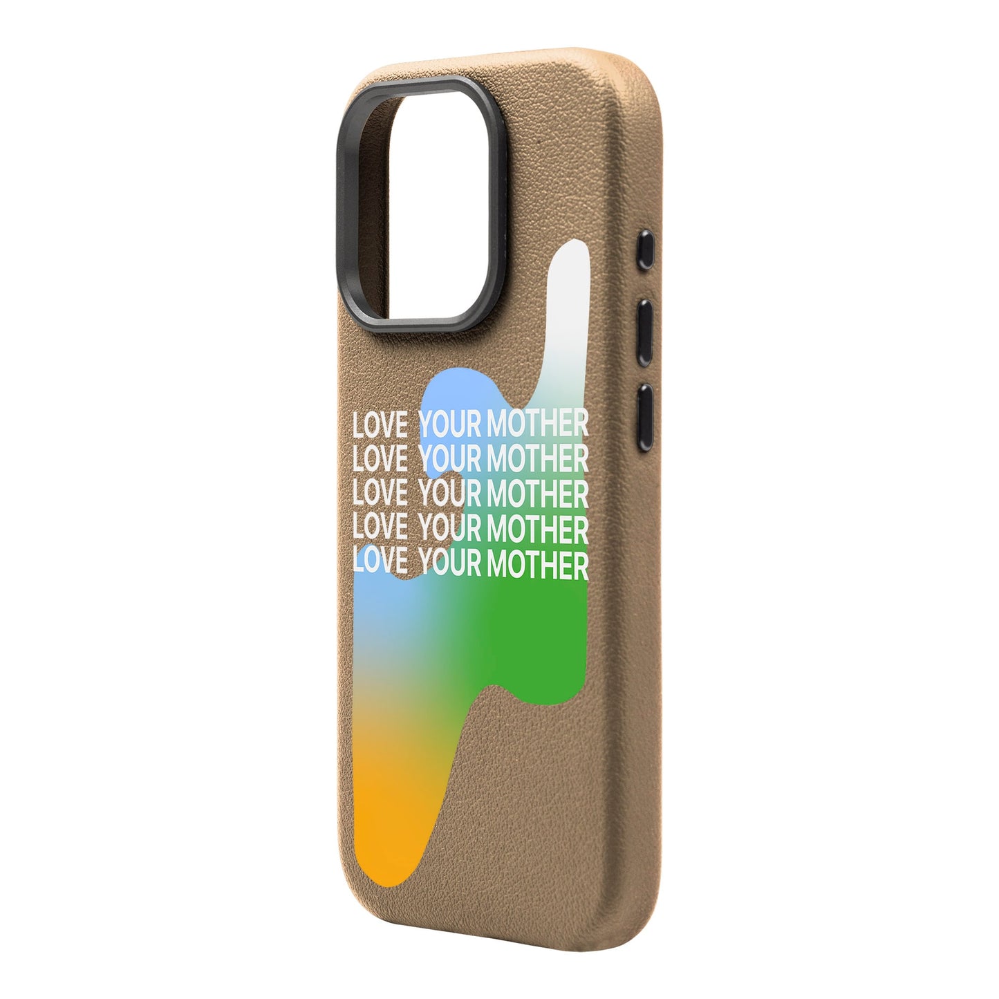LOVE YOUR MOTHER-iPhone 16 Pro Max Leather Premium Kılıf MagSafe Özellikli