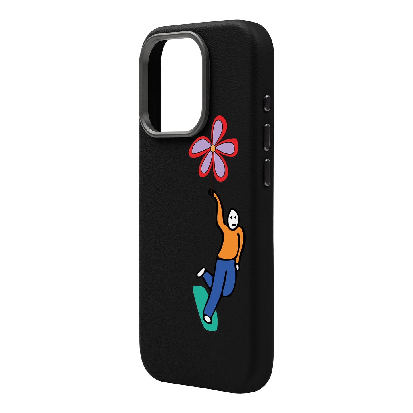 SKATEBOARDER-iPhone 16 Pro Max Leather Premium Kılıf MagSafe Özellikli