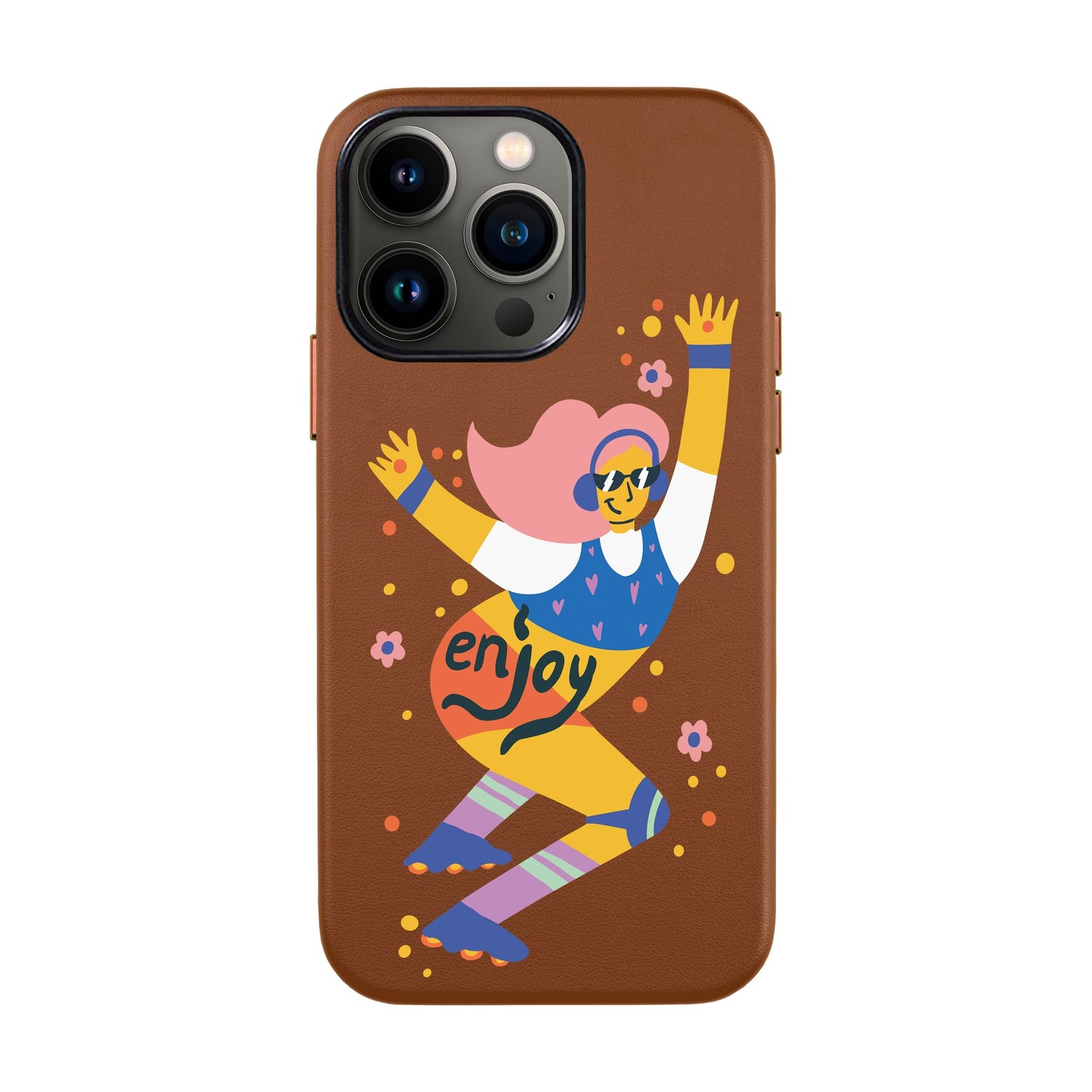 ENJOY-iPhone 13 Pro Max Leather Kılıf