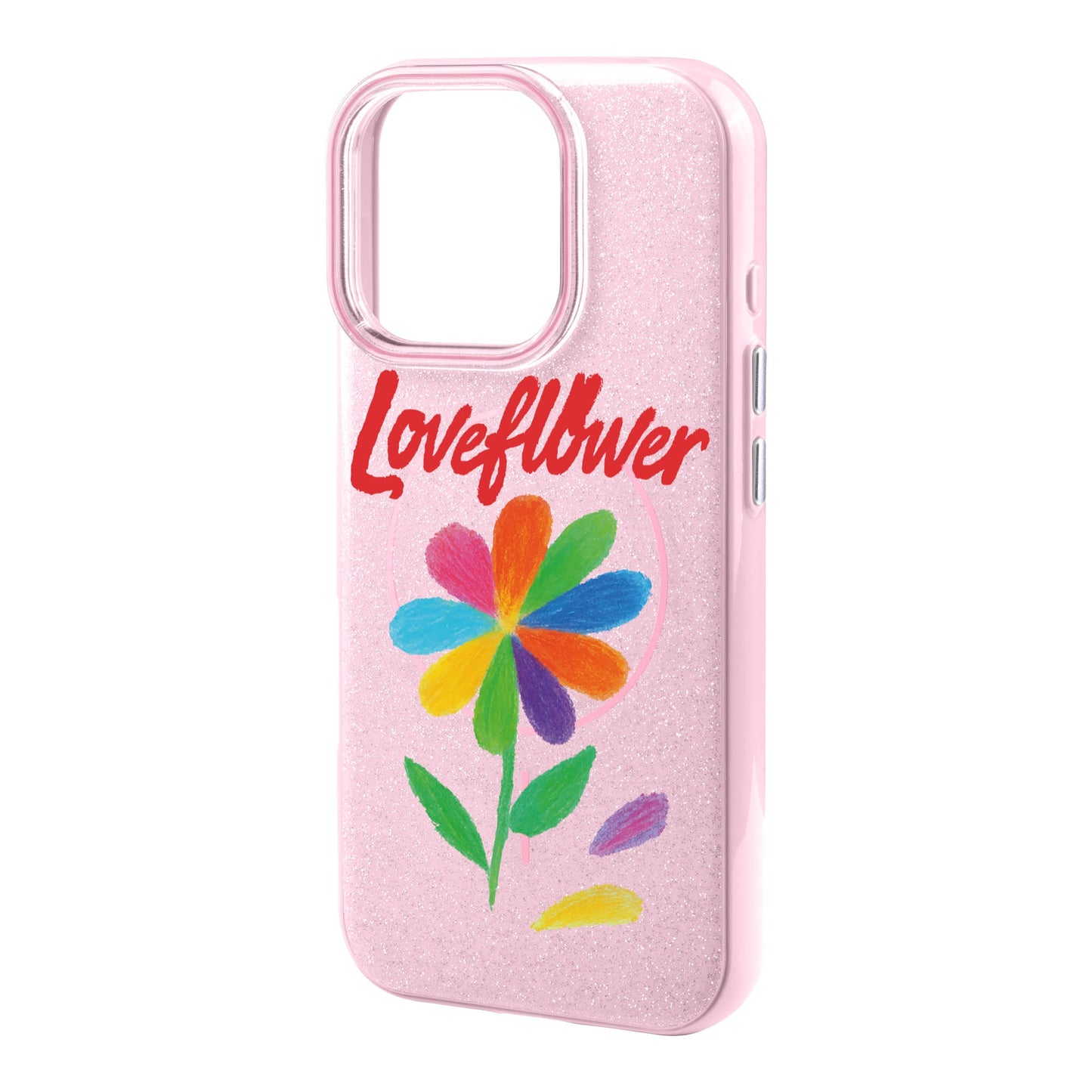 LOVE FLOWER-iPhone 15 Radiant Kılıf MagSafe Özellikli