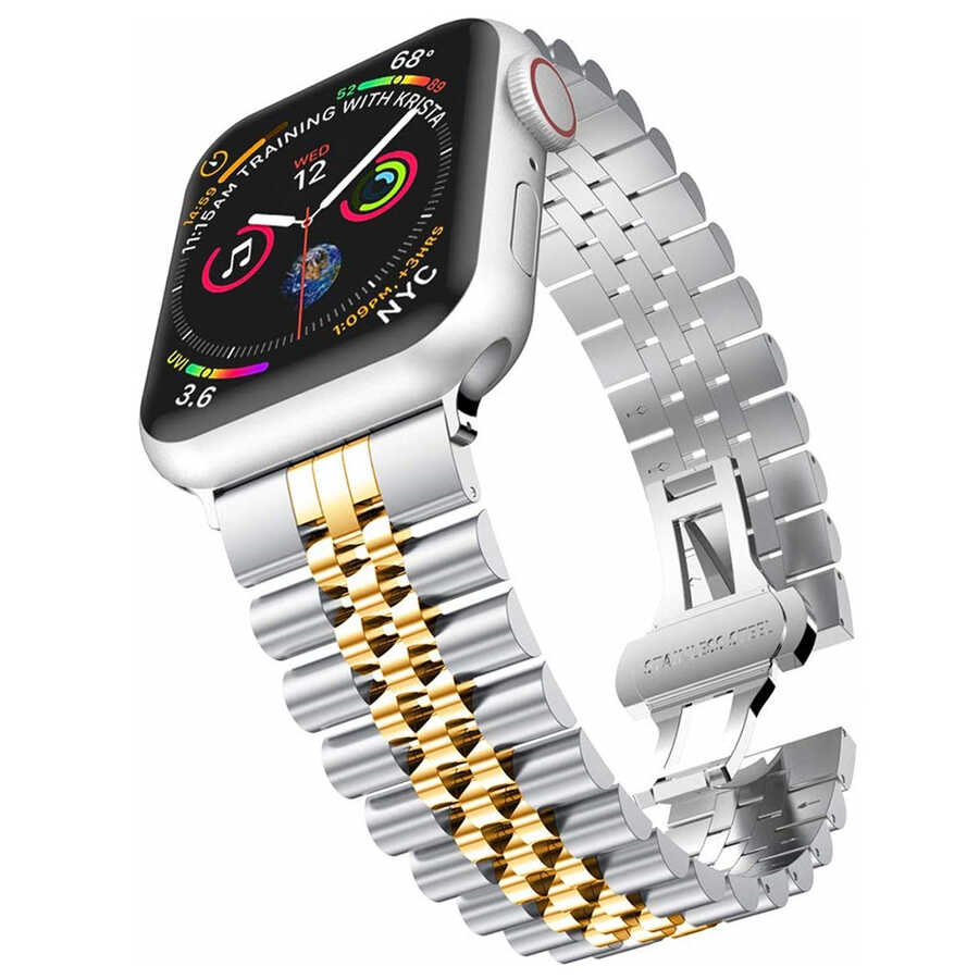 Apple Watch Private Kordon-Gümüş Rose Gold