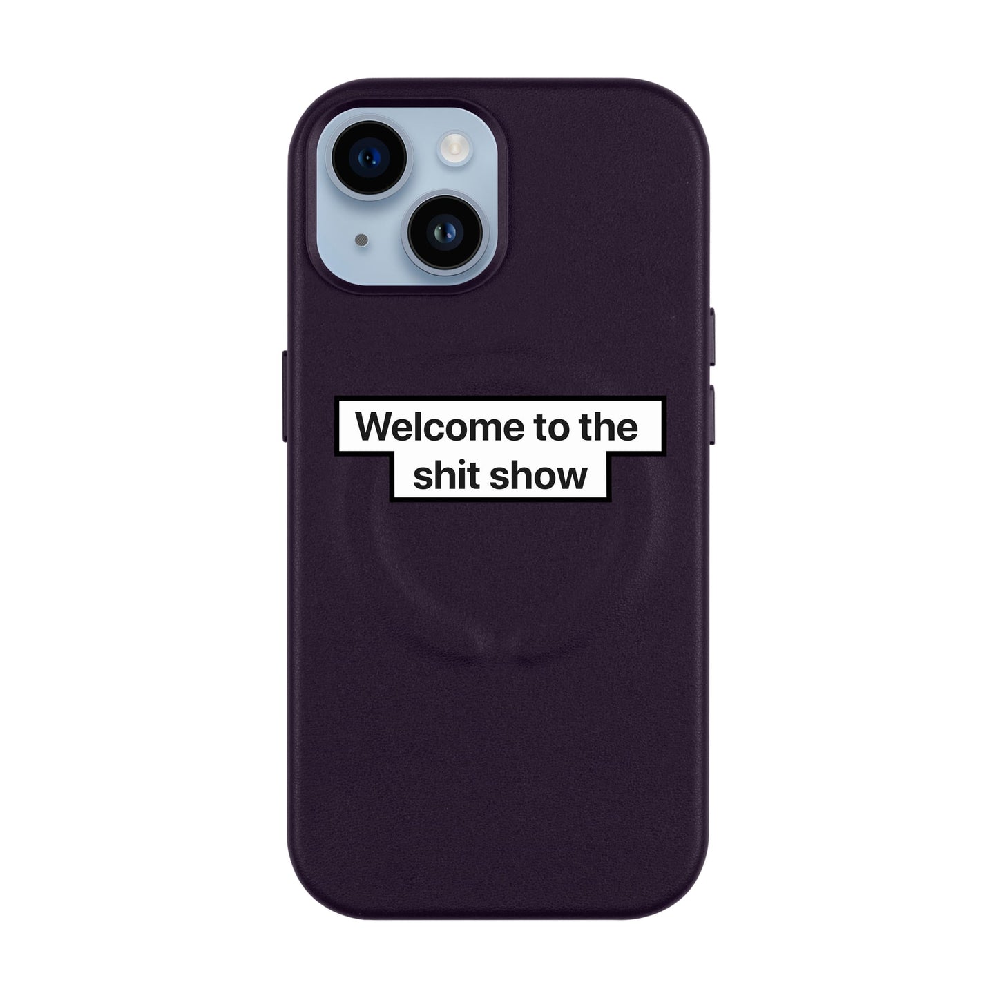 WELCOME-iPhone 13 Leather Kılıf MagSafe Özellikli