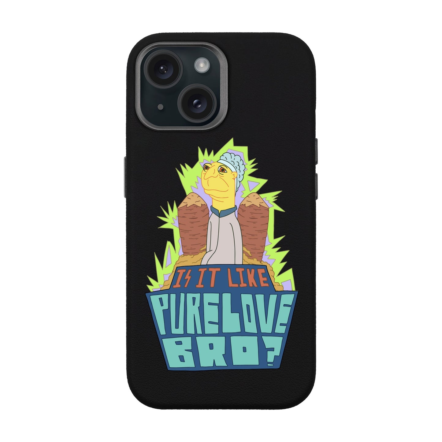PURE LOVE-iPhone 15 Leather Premium Kılıf MagSafe Özellikli