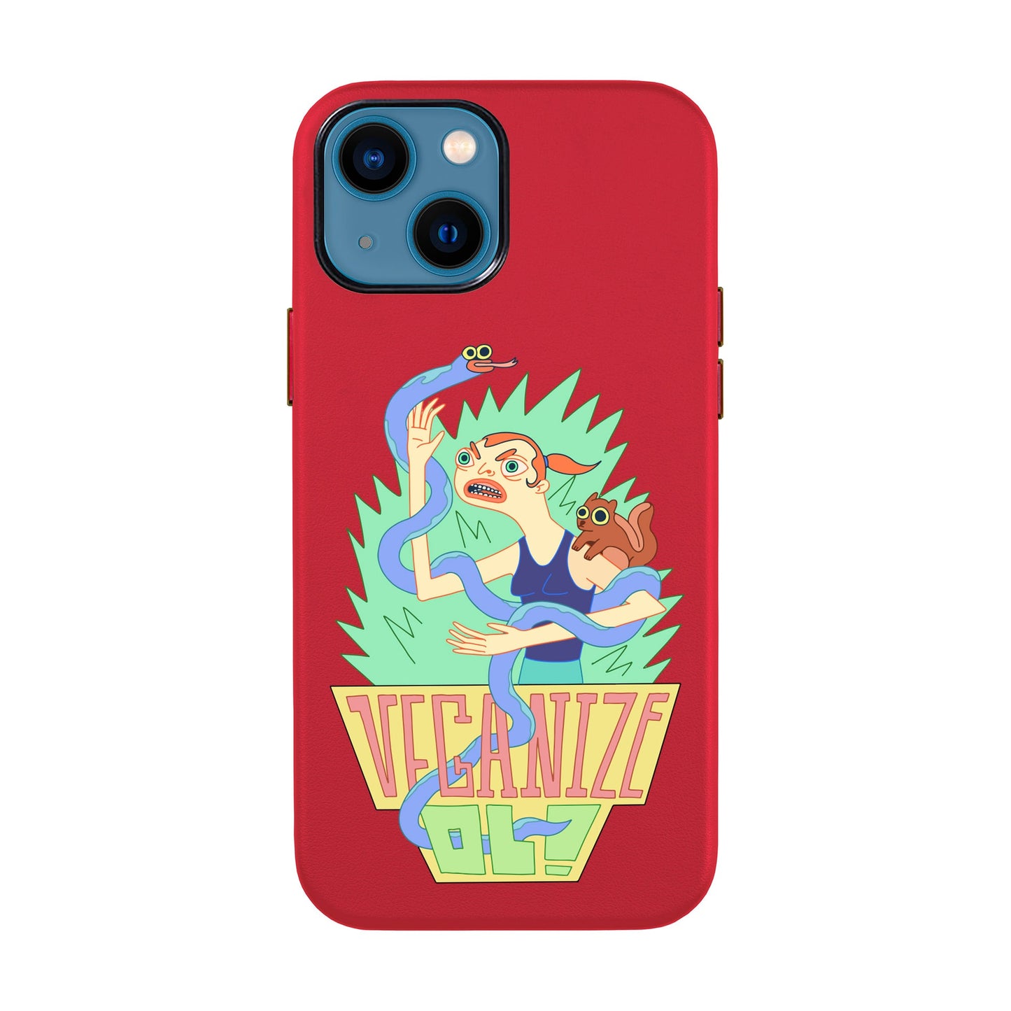 VEGANİZE-iPhone 13 Mini Leather Kılıf