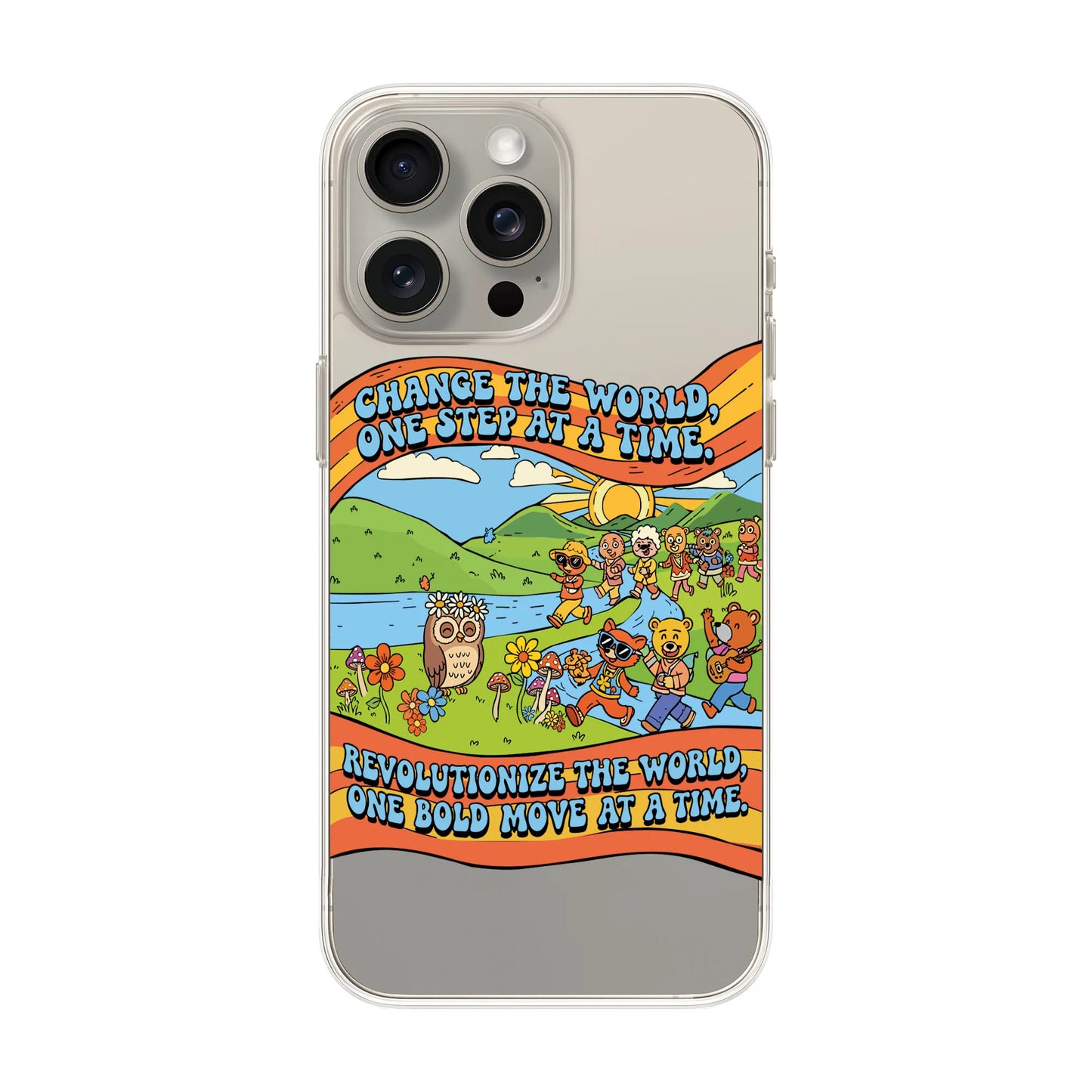 CHANGE THE WORLD-iPhone 15 Pro Max Solid Kılıf