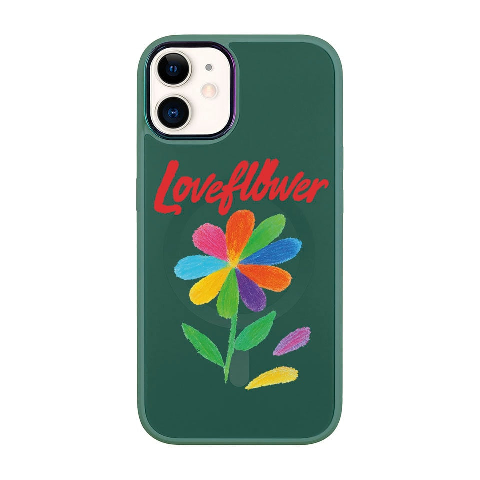 LOVE FLOWER-iPhone 12 Vigor Kılıf MagSafe Özellikli