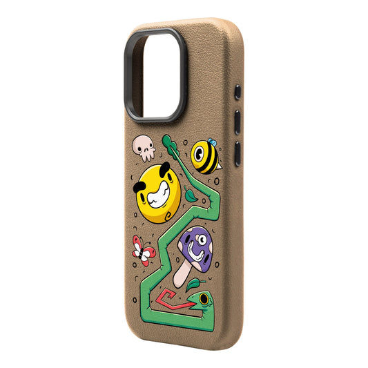 NADUR-Leather Premium Kılıf MagSafe Özellikli - iPhone 16 Pro Max