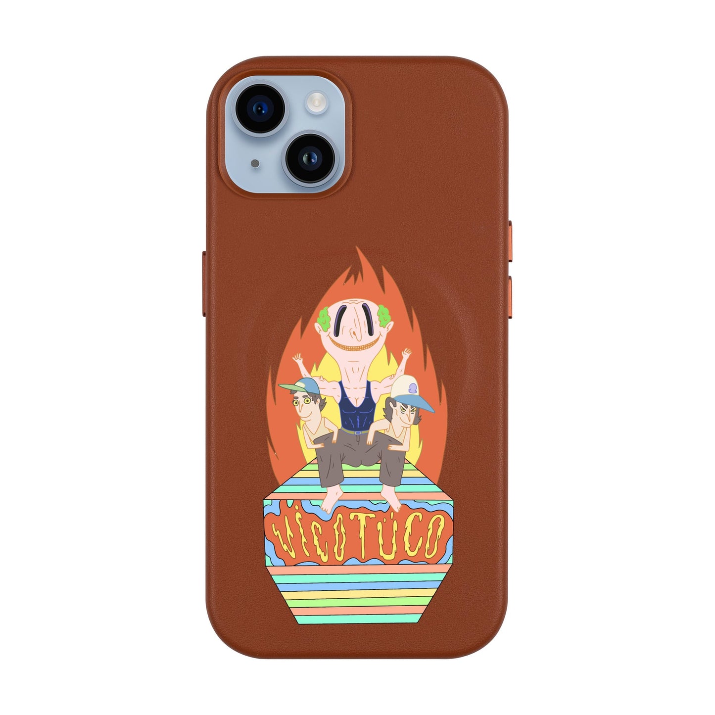 VİCOTÜCO ADAM-iPhone 14 Plus Leather Kılıf MagSafe Özellikli