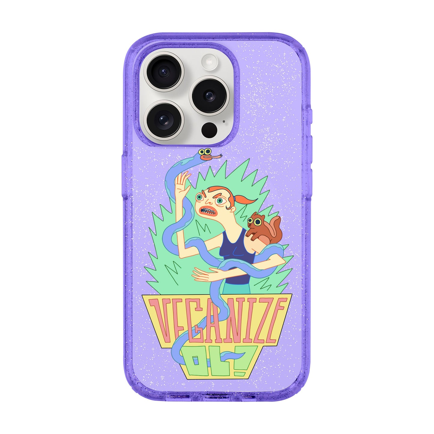 VEGANİZE-iPhone 15 Pro Shiny Kılıf MagSafe Özellikli