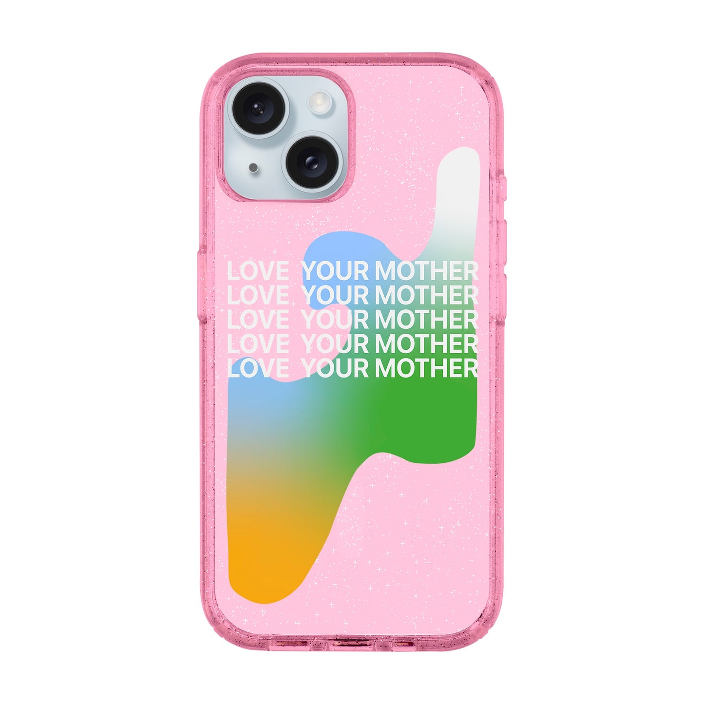 LOVE YOUR MOTHER-iPhone 15 Plus Shiny Kılıf MagSafe Özellikli