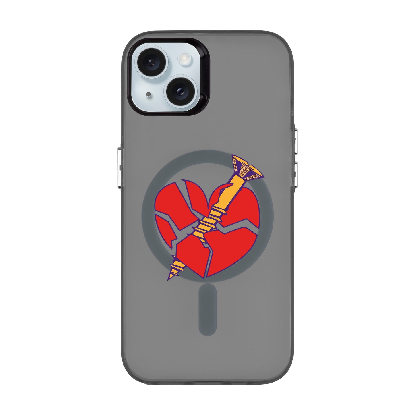 BROKEN HEART-iPhone 15 Plus Hold Kılıf MagSafe Özellikli