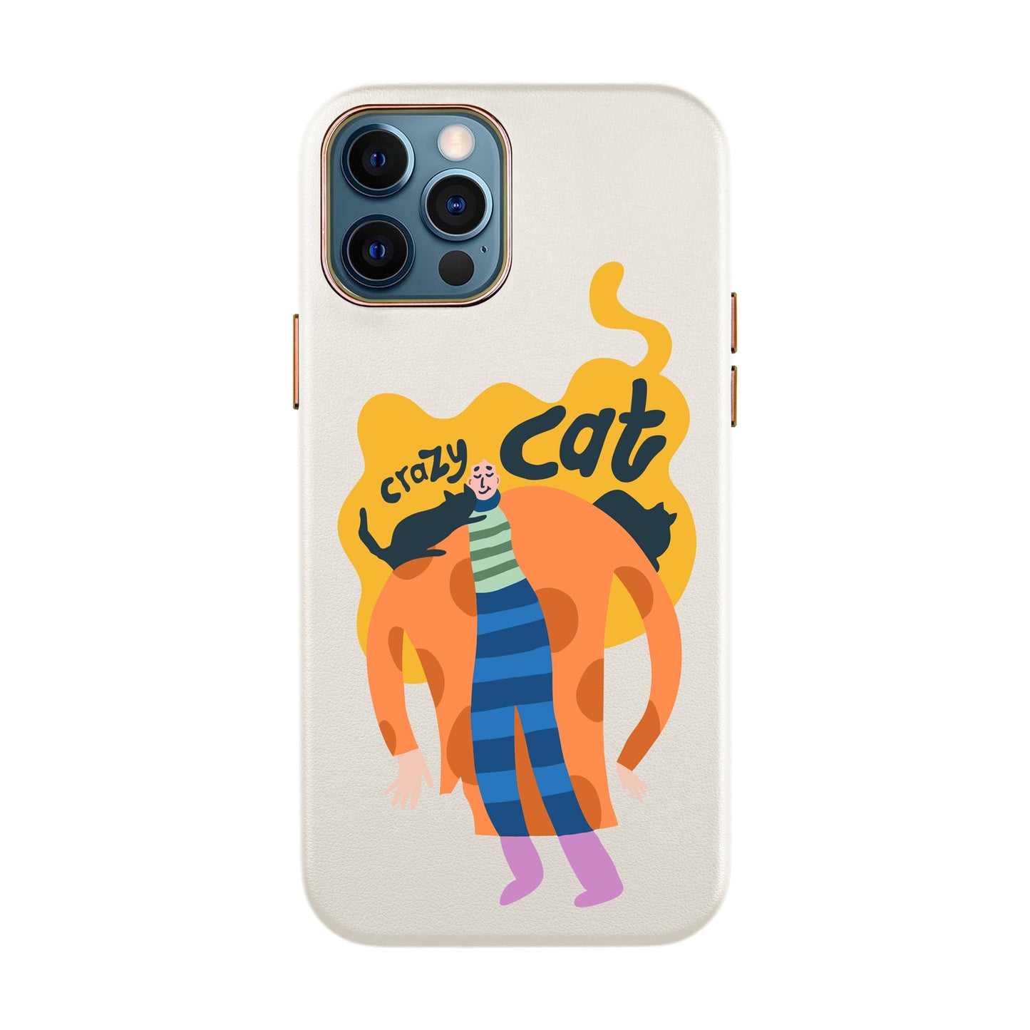CRAZY CAT-iPhone 11 Pro Max Leather Kılıf