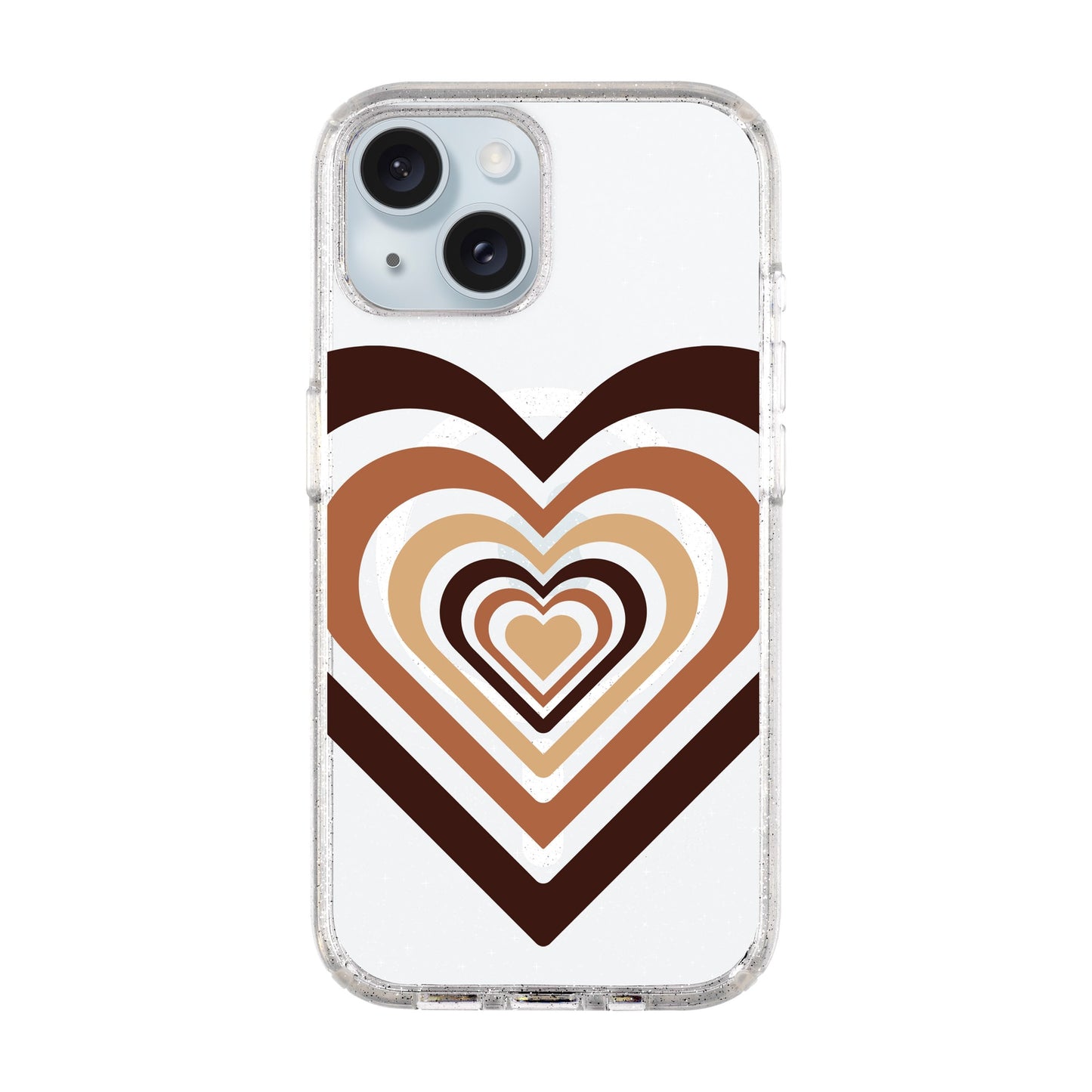 HEART-iPhone 15 Shiny Kılıf MagSafe Özellikli