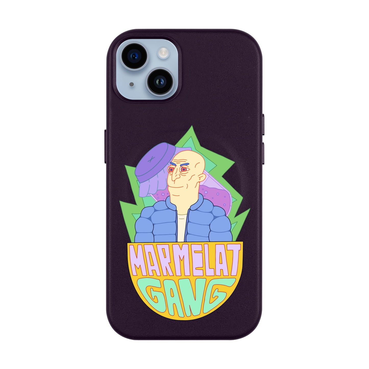 MARMELAT GANG-iPhone 14 Plus Leather Kılıf MagSafe Özellikli