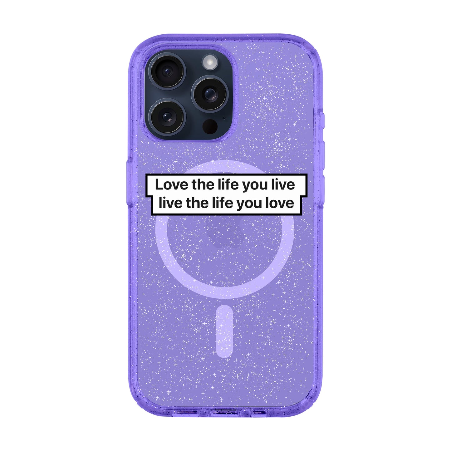 LOVE THE LIFE-iPhone 15 Pro Max Shiny Kılıf MagSafe Özellikli