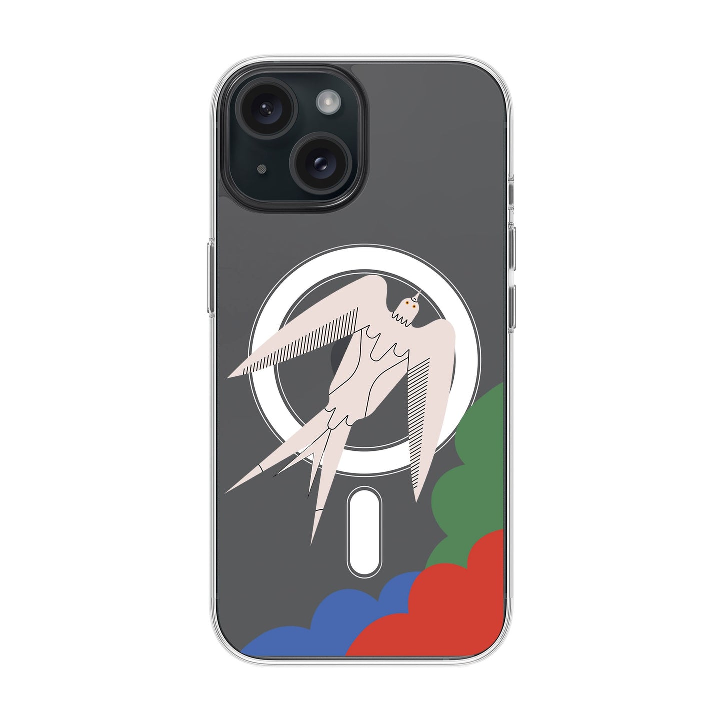 L’OISEAU LIBRE-iPhone 15 Solid Kılıf MagSafe Özellikli