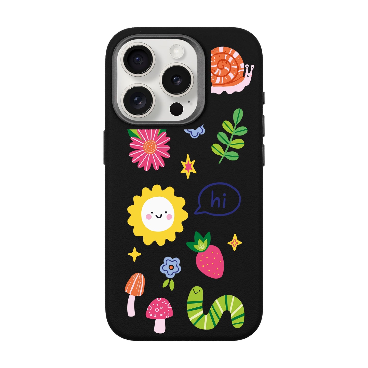 HELLO NATURE-iPhone 15 Pro Leather Premium Kılıf MagSafe Özellikli