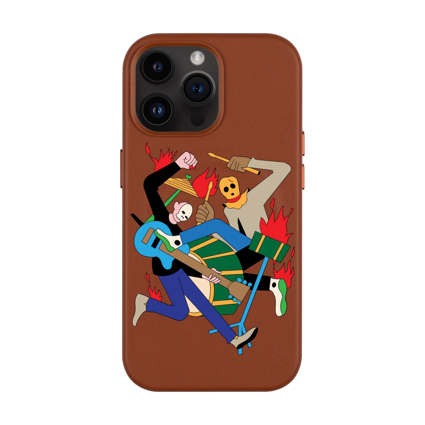 MONSTER MASH-iPhone 14 Pro Max Leather Kılıf MagSafe Özellikli
