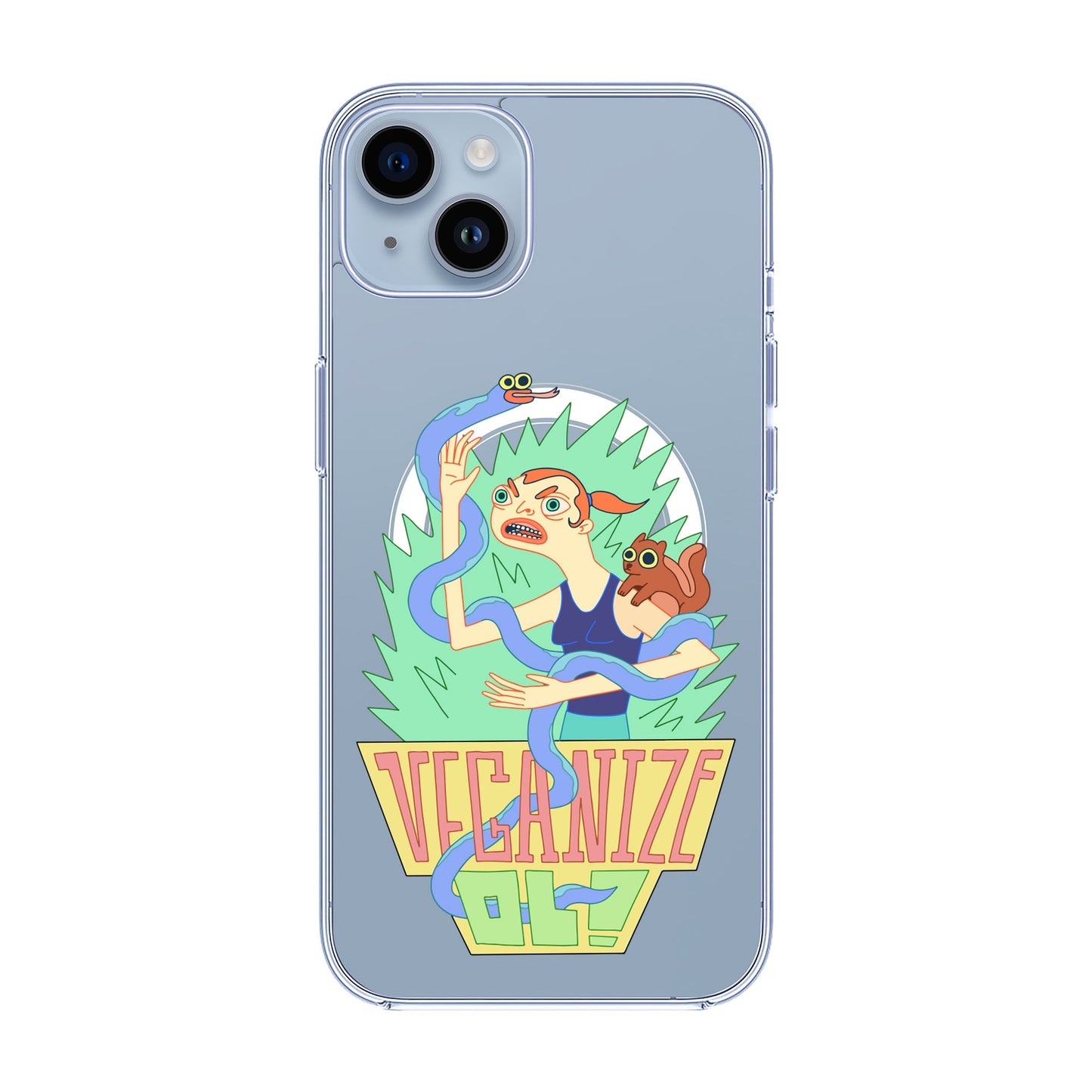 VEGANİZE-iPhone 14 Plus Solid Kılıf MagSafe Özellikli