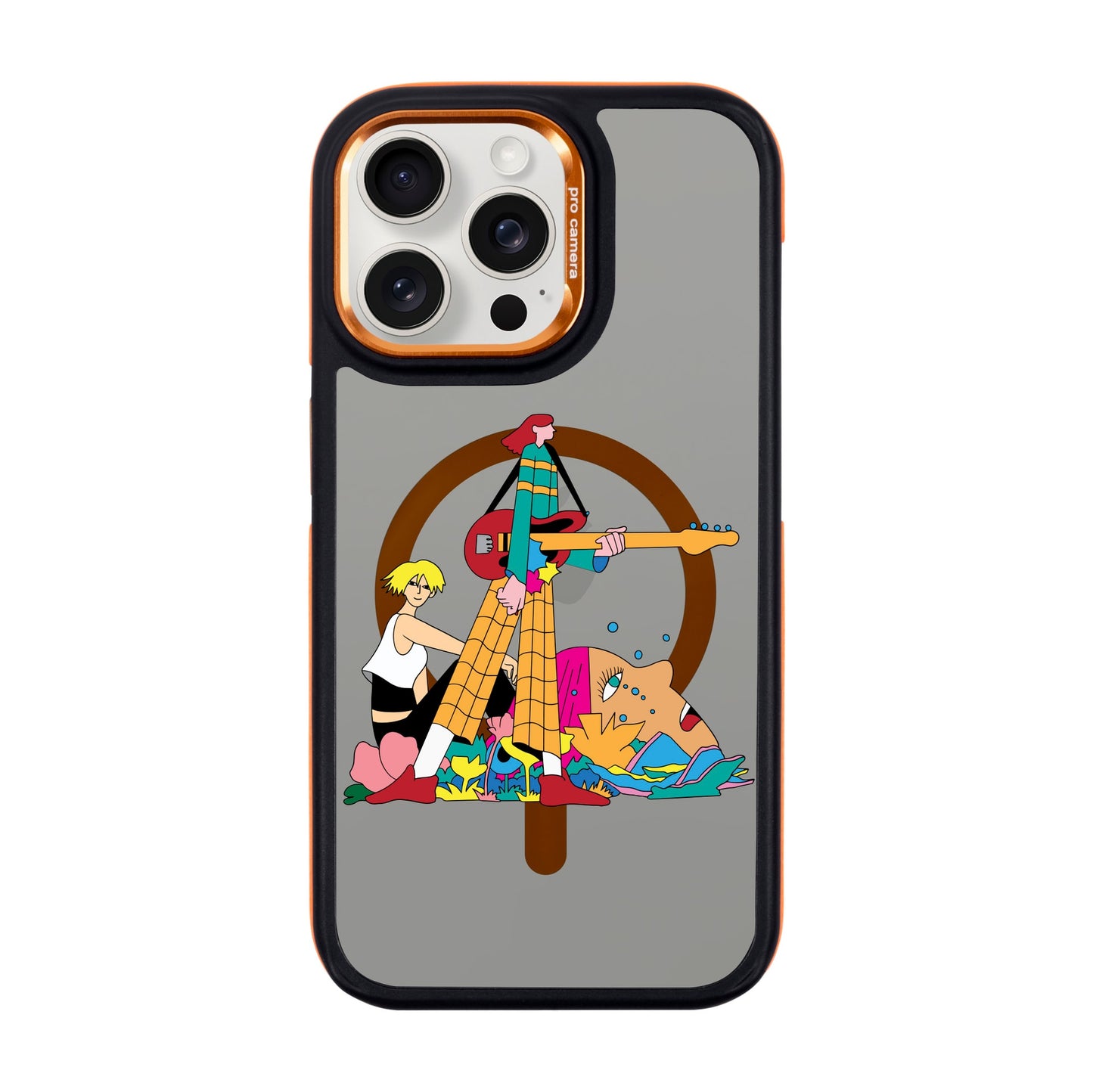 HER BAND-iPhone 15 Pro Max Dark Kılıf MagSafe Özellikli
