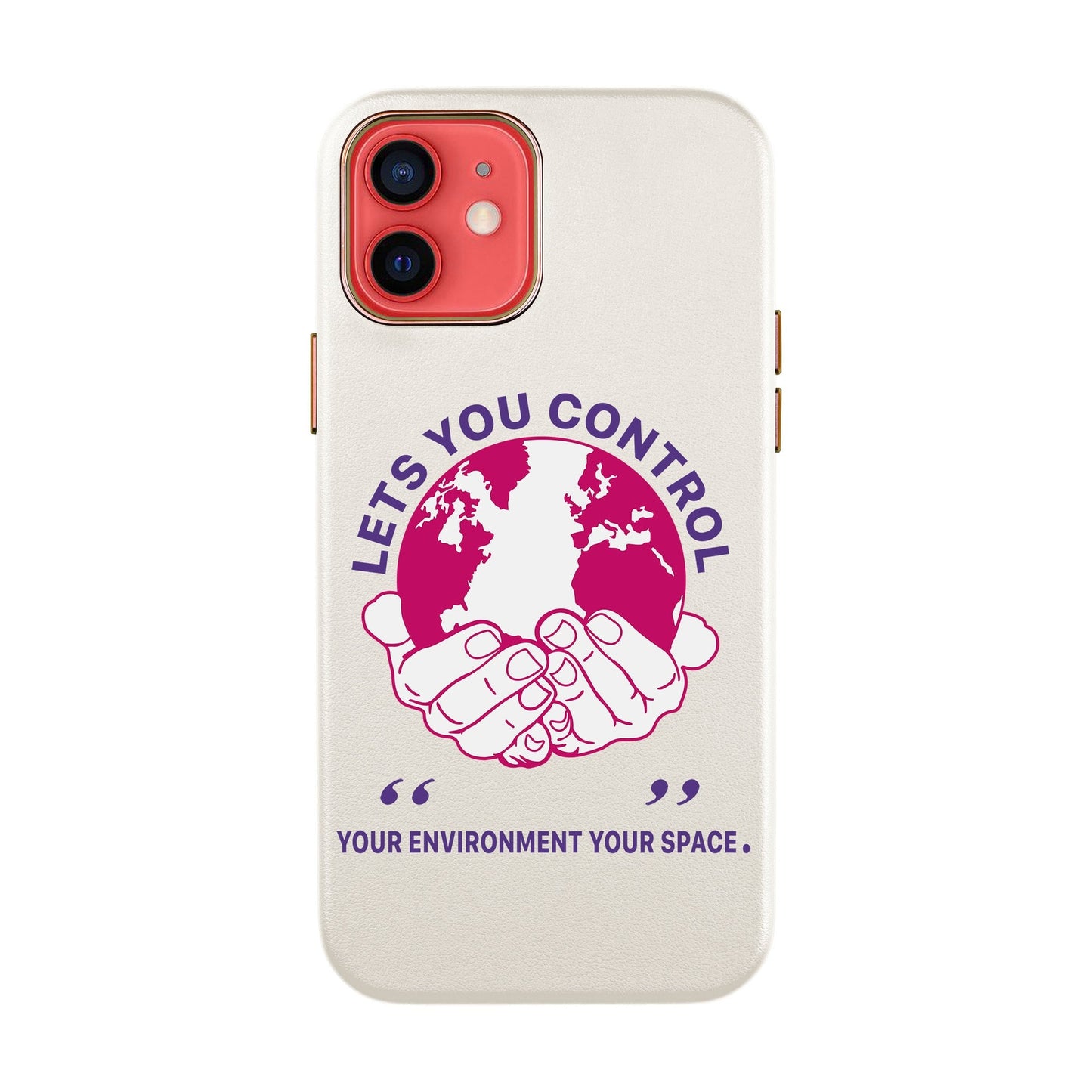 WORLD-iPhone 12 Mini Leather Kılıf