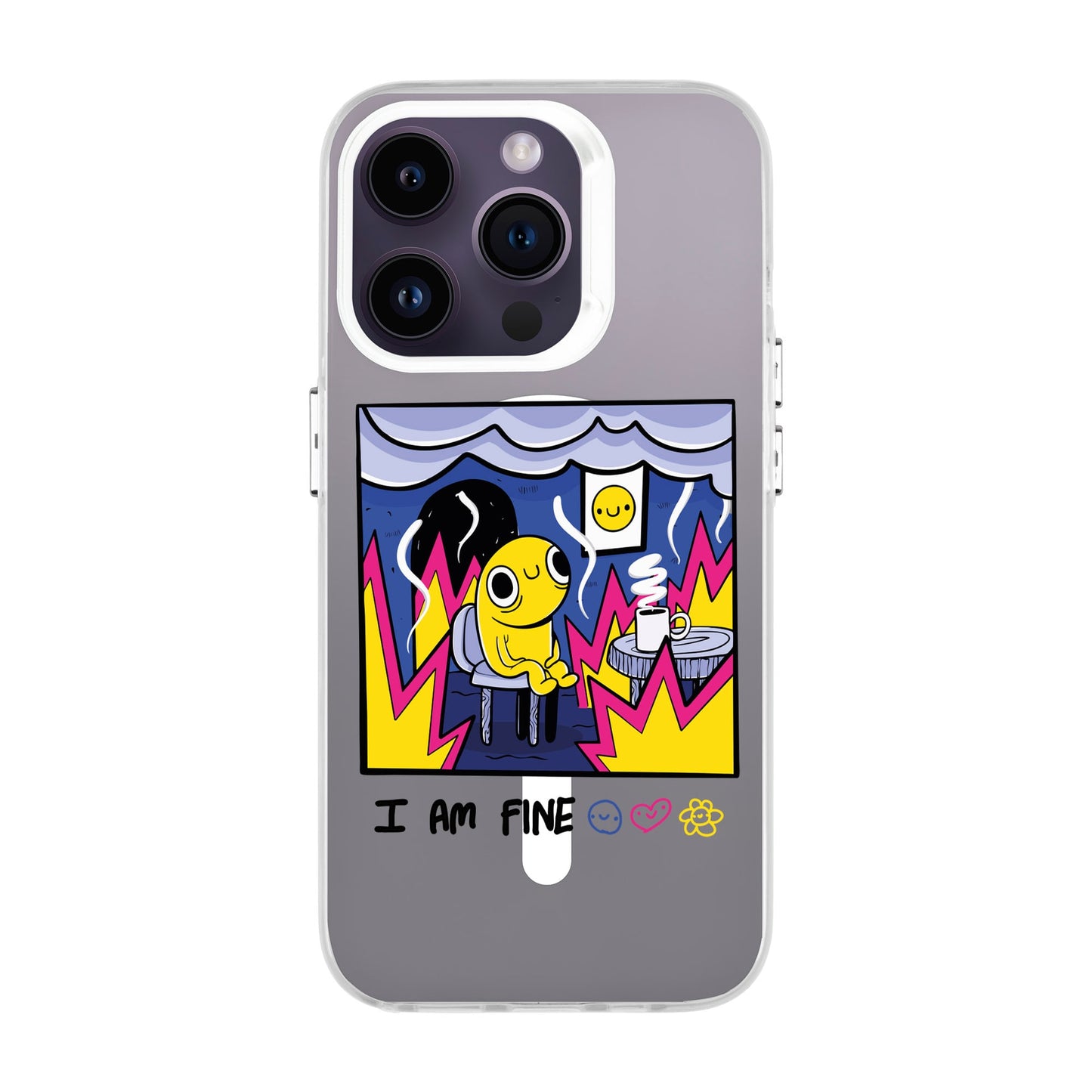 I AM FINE-iPhone 14 Pro Hold Kılıf MagSafe Özellikli