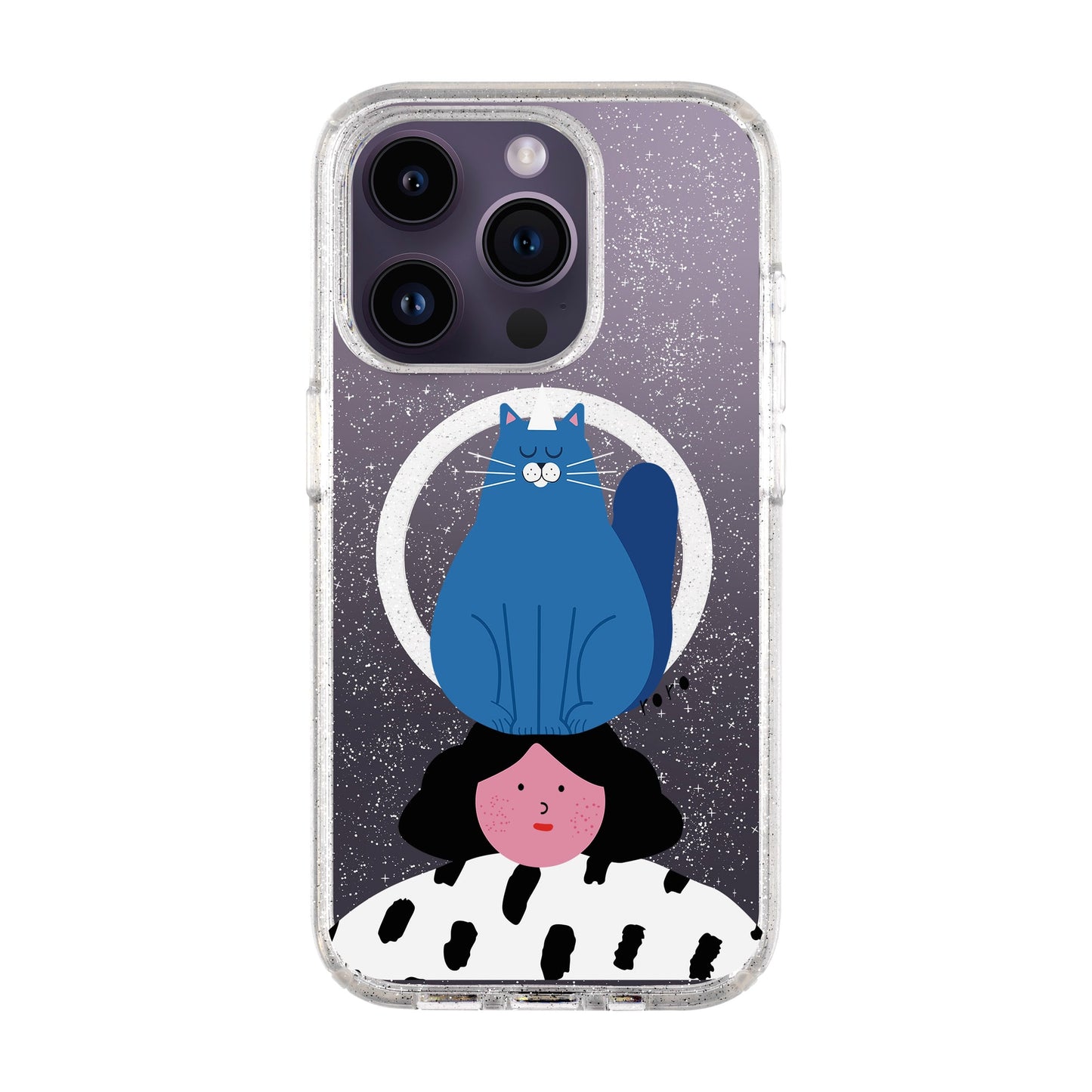 NAUGHTY CAT-iPhone 14 Pro Shiny Kılıf MagSafe Özellikli
