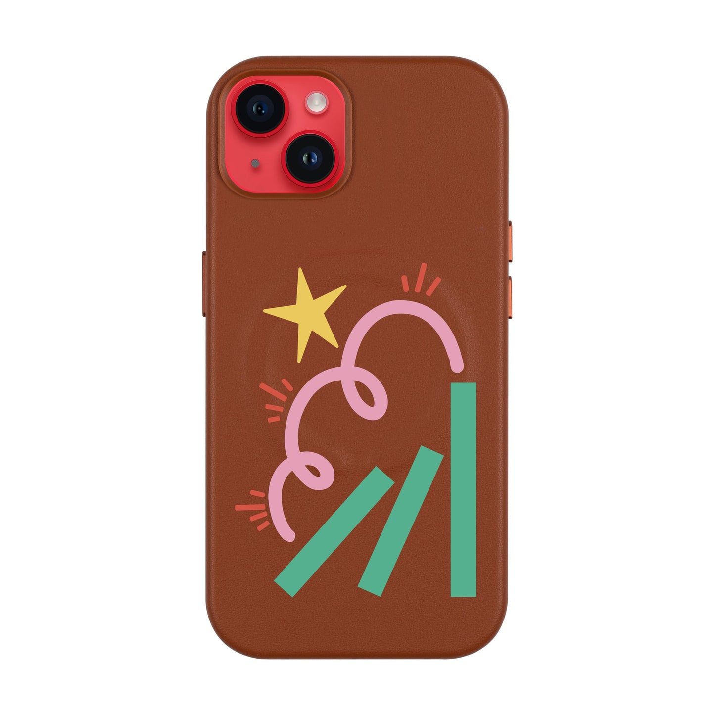 DOMINO-iPhone 14 Plus Leather Kılıf MagSafe Özellikli