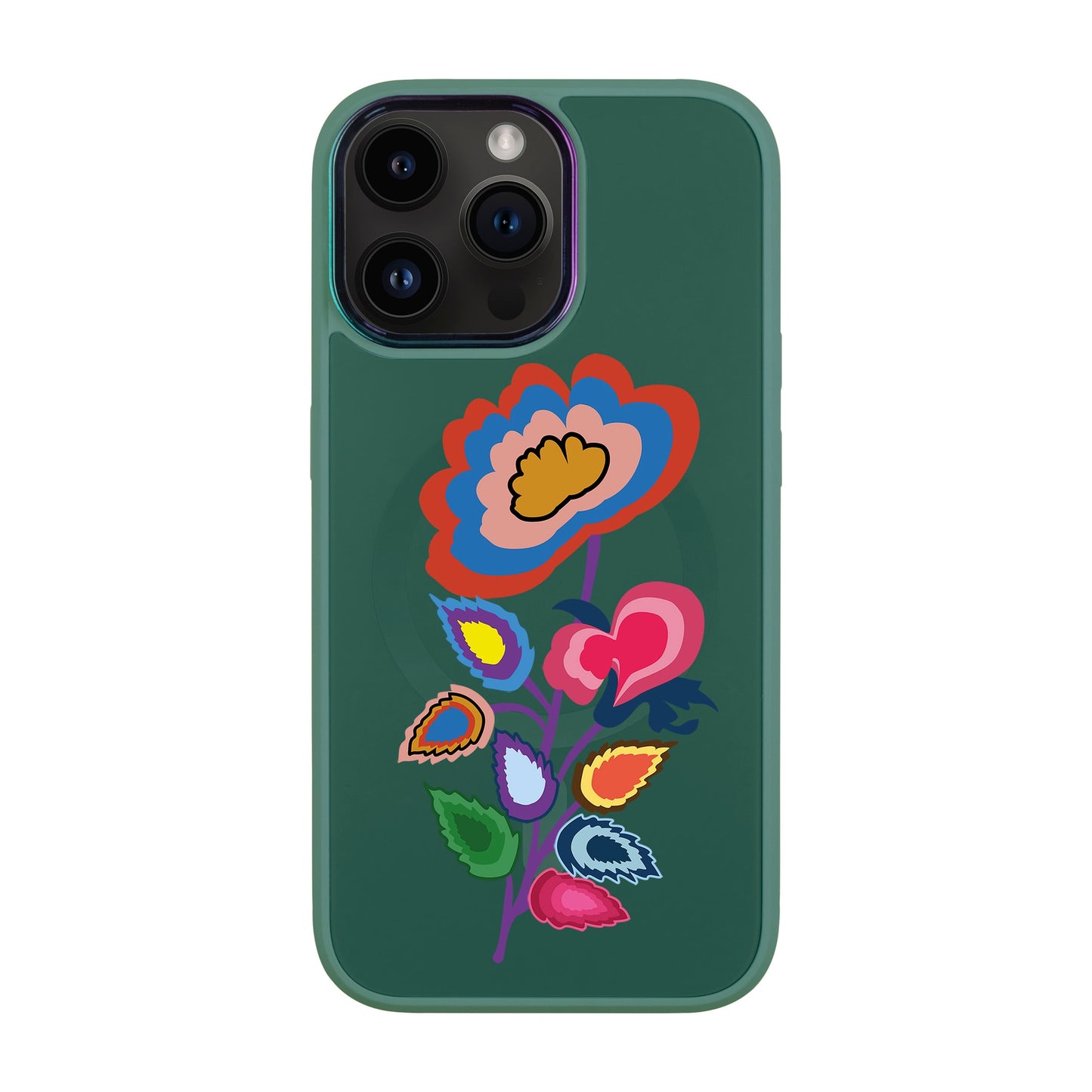 KNITTED FLOWER-iPhone 14 Pro Max Vigor Kılıf MagSafe Özellikli