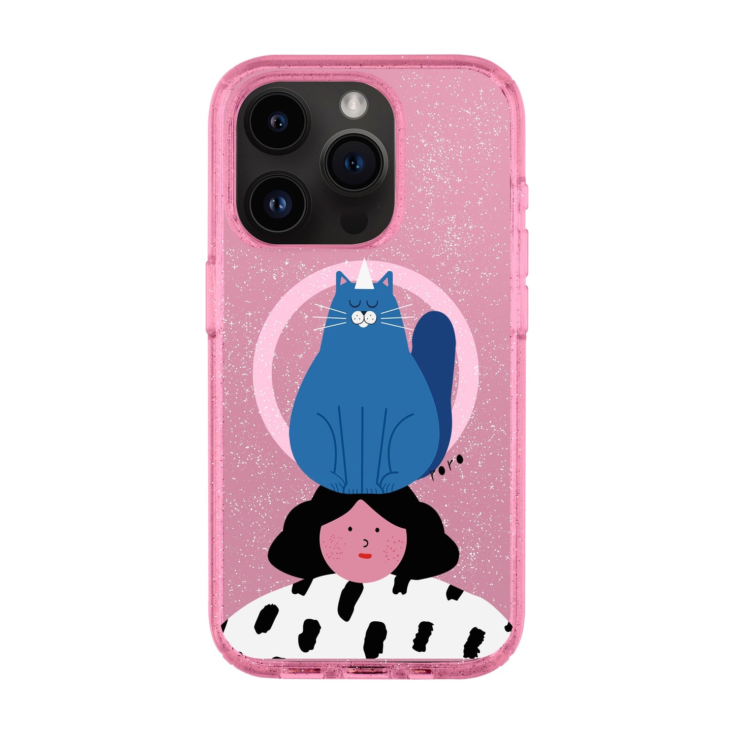NAUGHTY CAT-iPhone 14 Pro Shiny Kılıf MagSafe Özellikli
