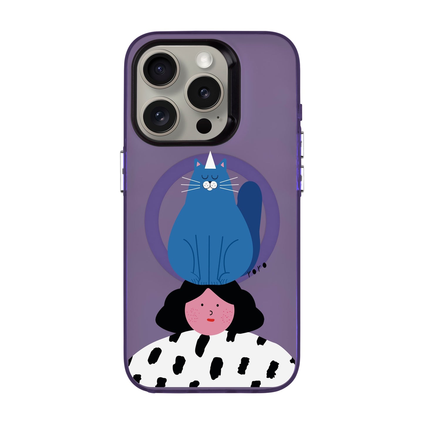 NAUGHTY CAT-iPhone 15 Pro Hold Kılıf MagSafe Özellikli