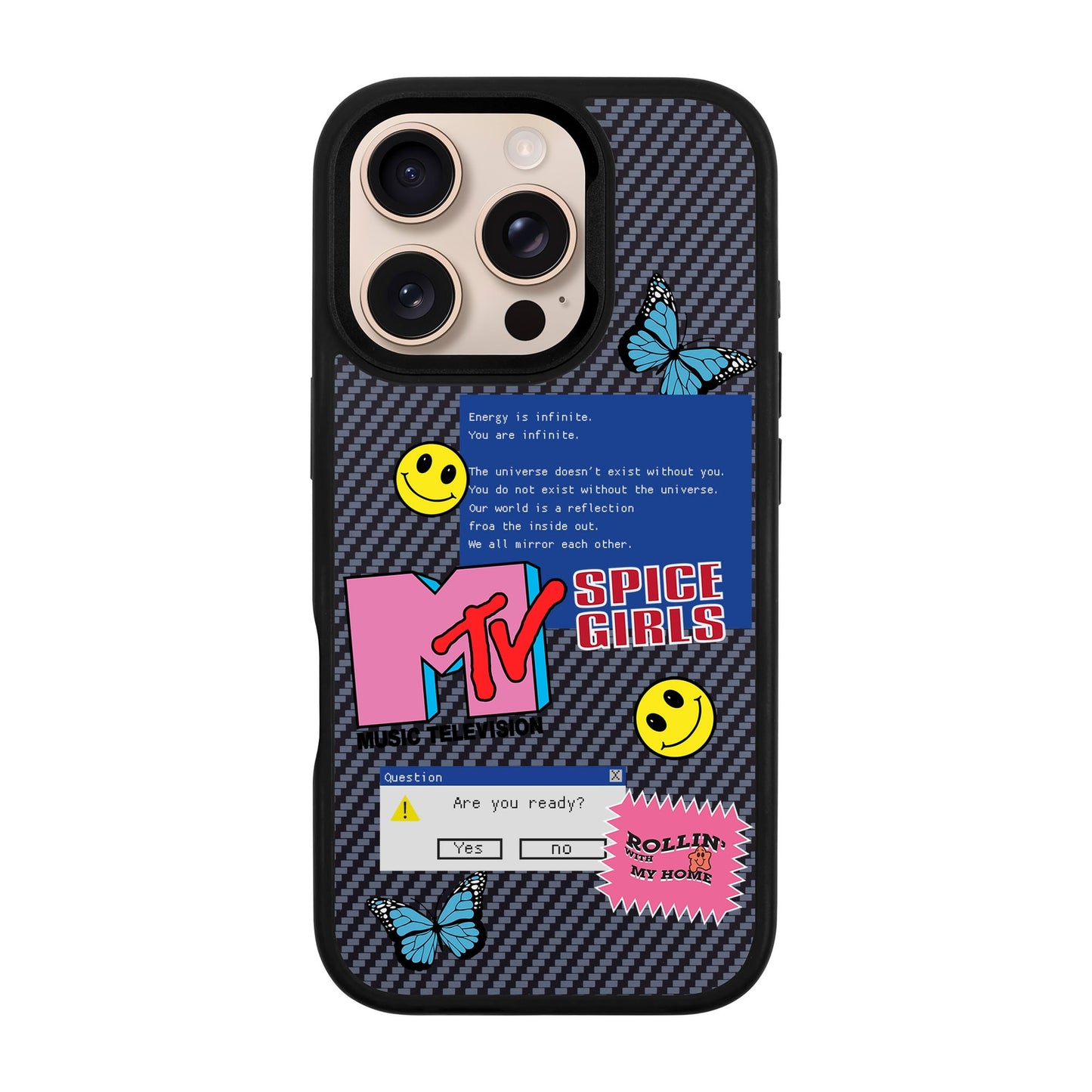 ARE YOU READY-iPhone 16 Pro Plaid Kılıf MagSafe Özellikli