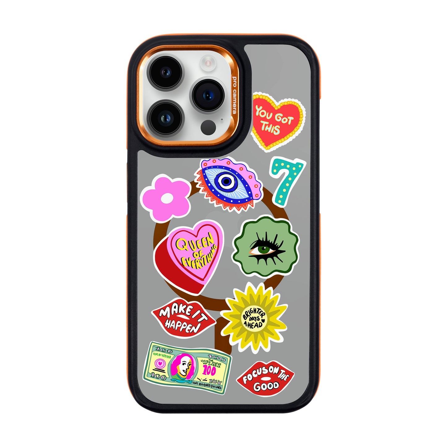 HM STICKERS-iPhone 14 Pro Max Dark Kılıf MagSafe Özellikli