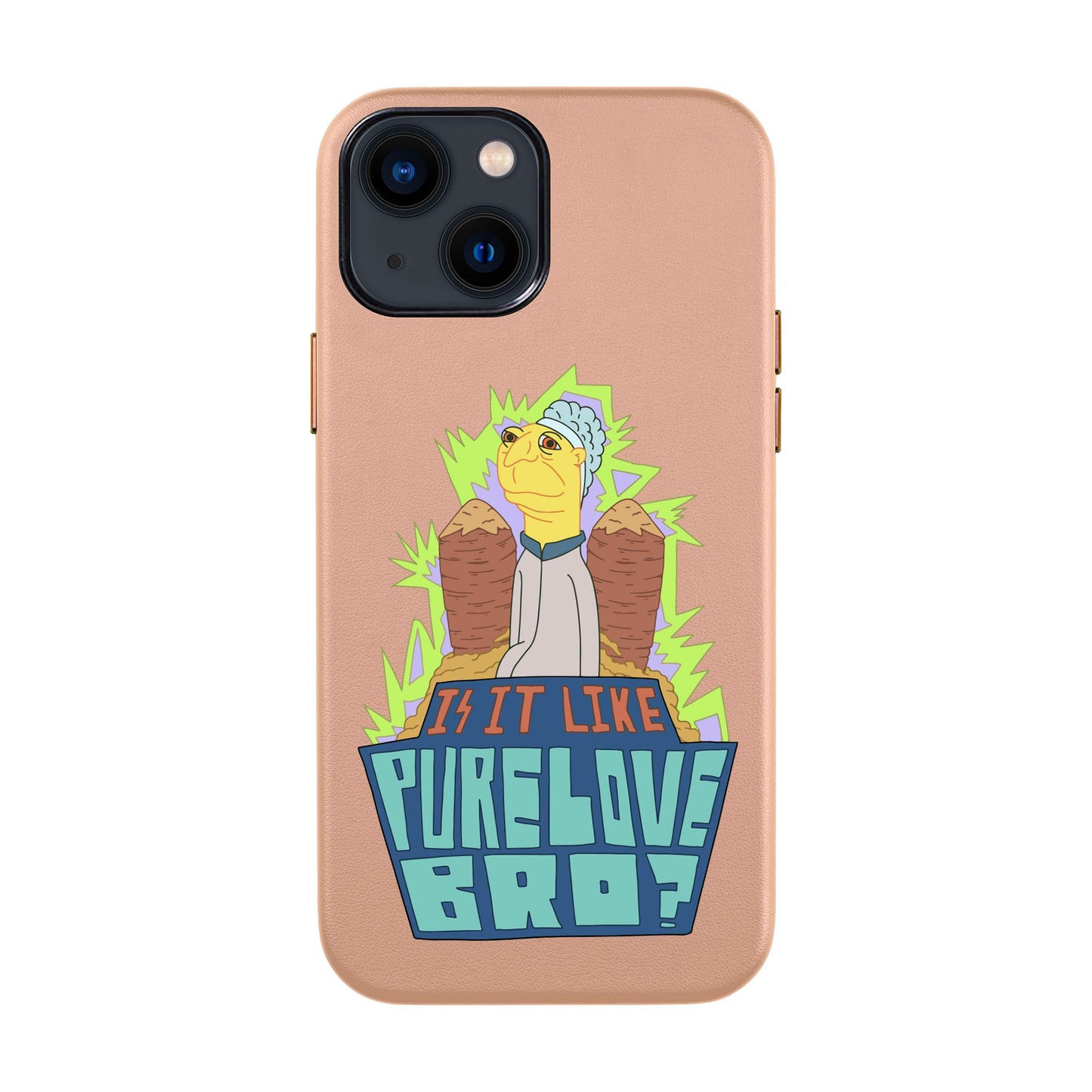 PURE LOVE-iPhone 13 Mini Leather Kılıf