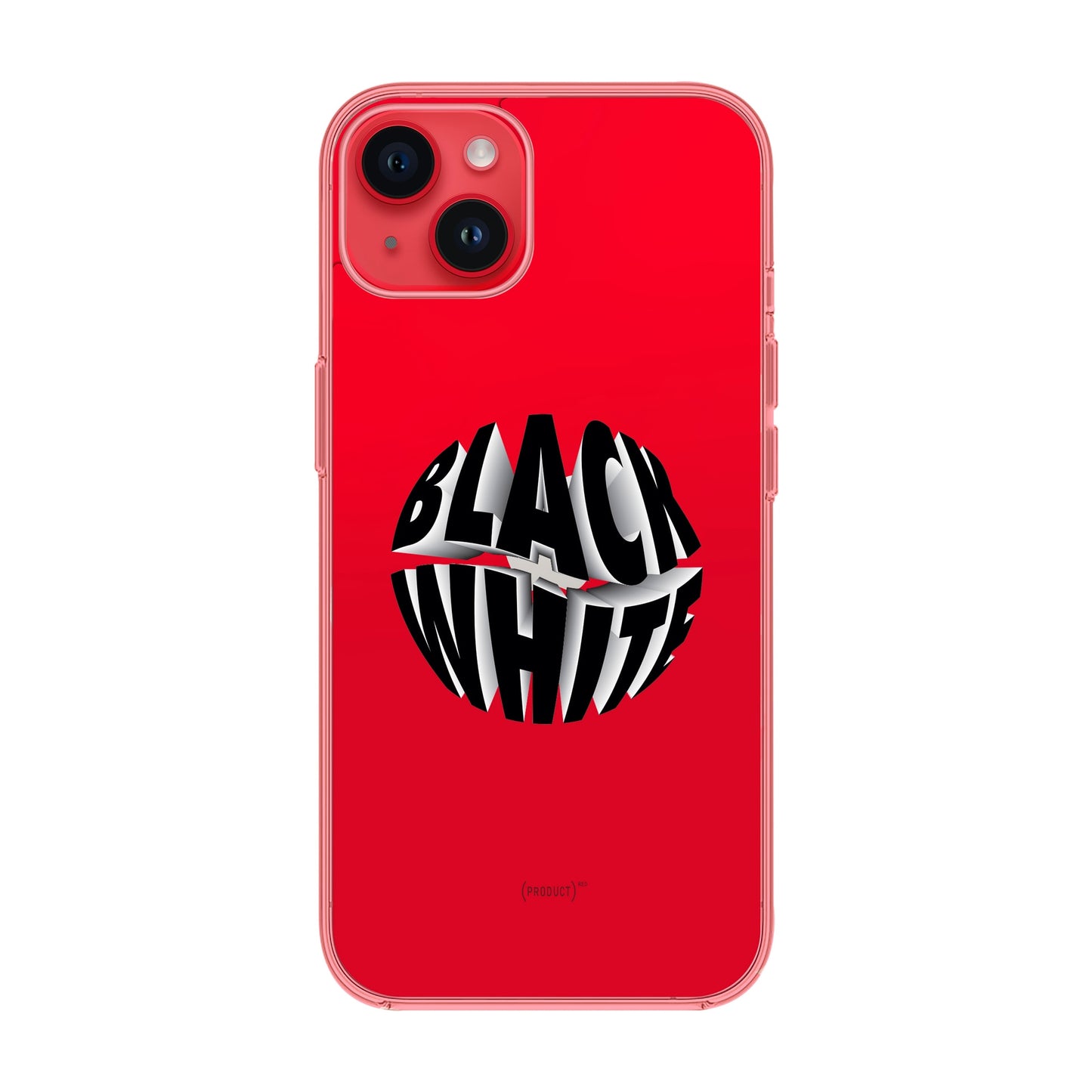 BLACK WHITE-iPhone 14 Plus Solid Kılıf
