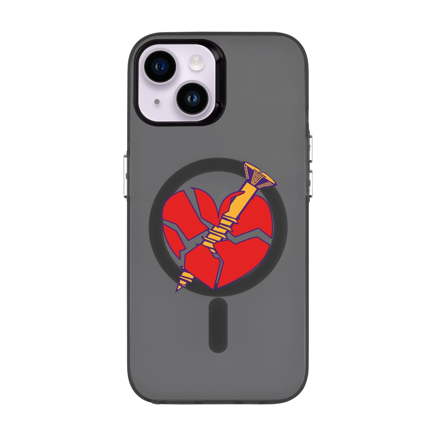 BROKEN HEART-iPhone 14 Hold Kılıf MagSafe Özellikli