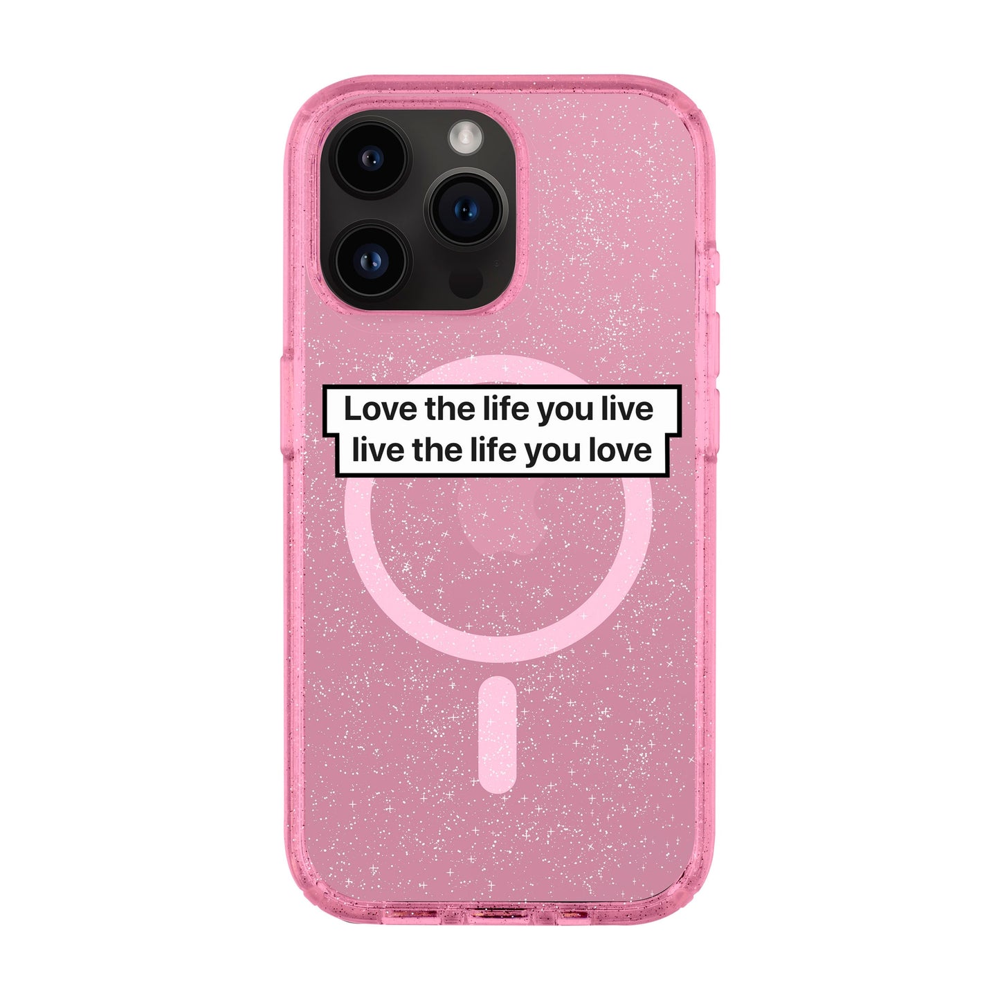 LOVE THE LIFE-iPhone 14 Pro Max Shiny Kılıf MagSafe Özellikli