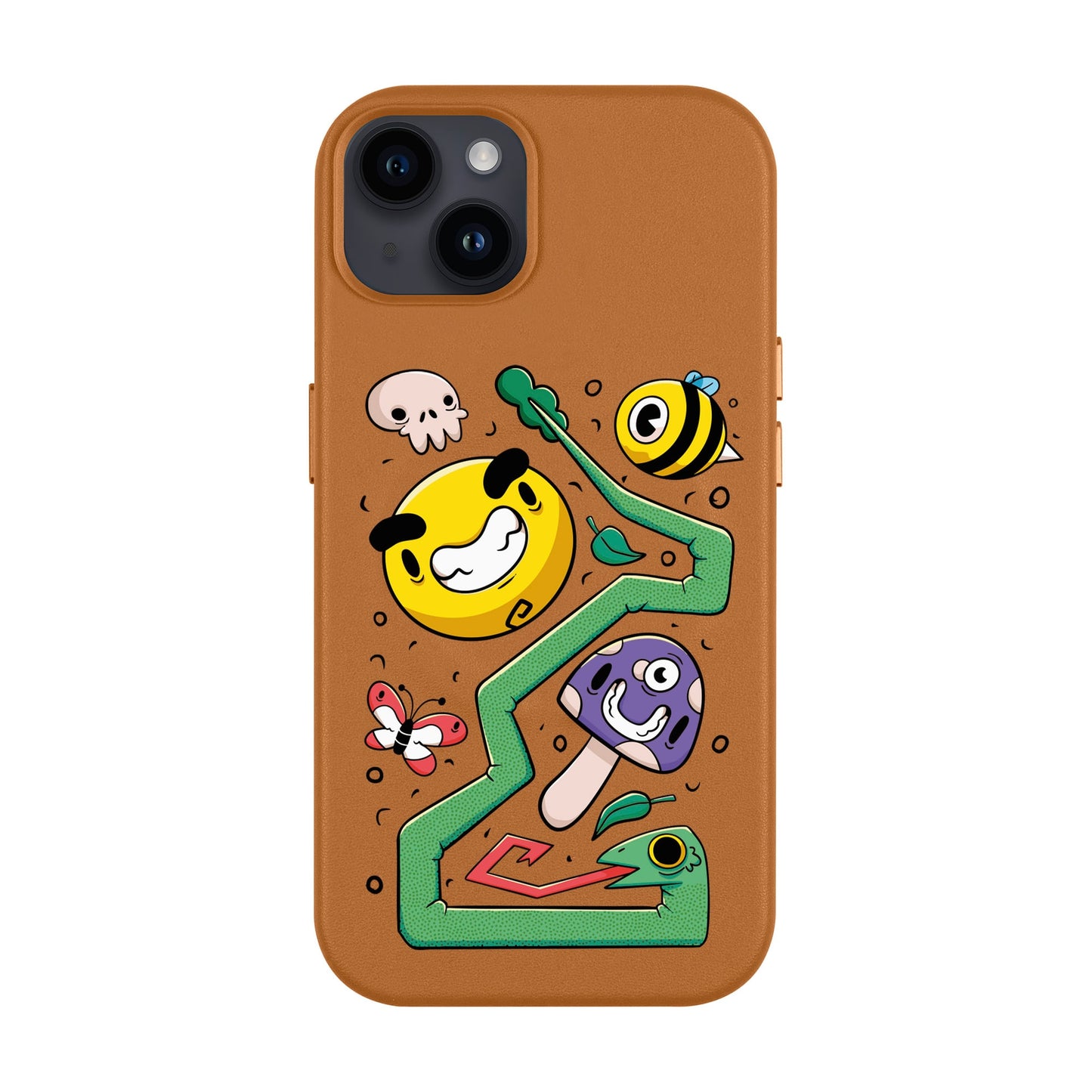NADUR-iPhone 14 Plus Leather Kılıf MagSafe Özellikli