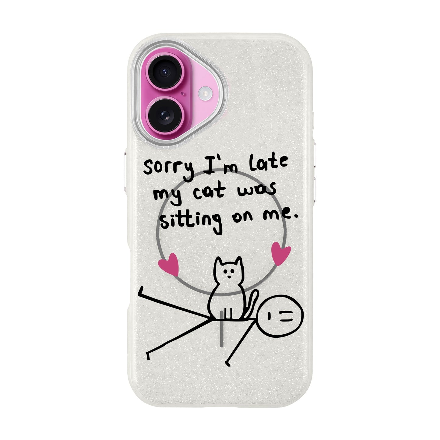 SORRY I'M LATE-iPhone 16 Radiant Kılıf MagSafe Özellikli