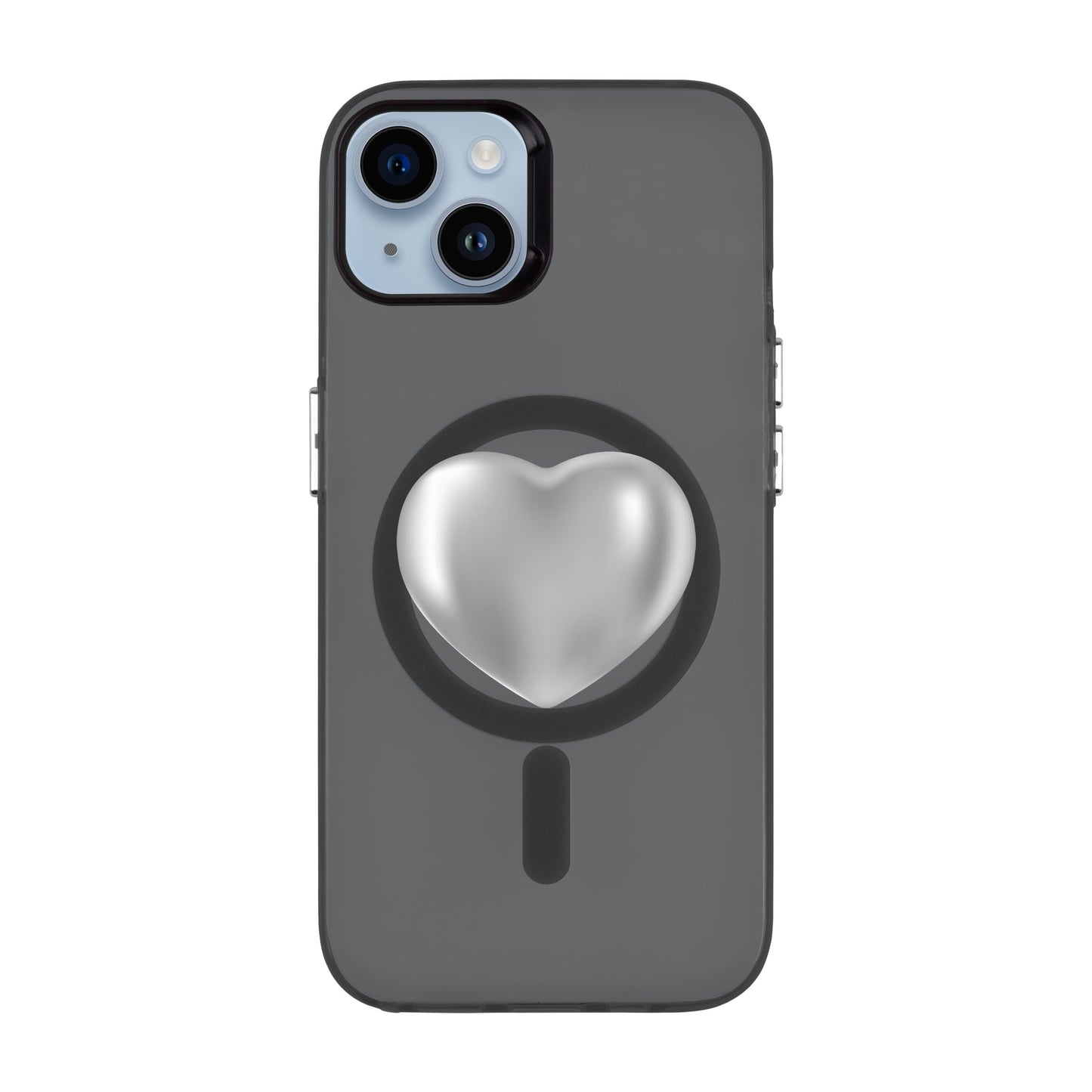 SILVER HEART-iPhone 14 Plus Hold Kılıf MagSafe Özellikli