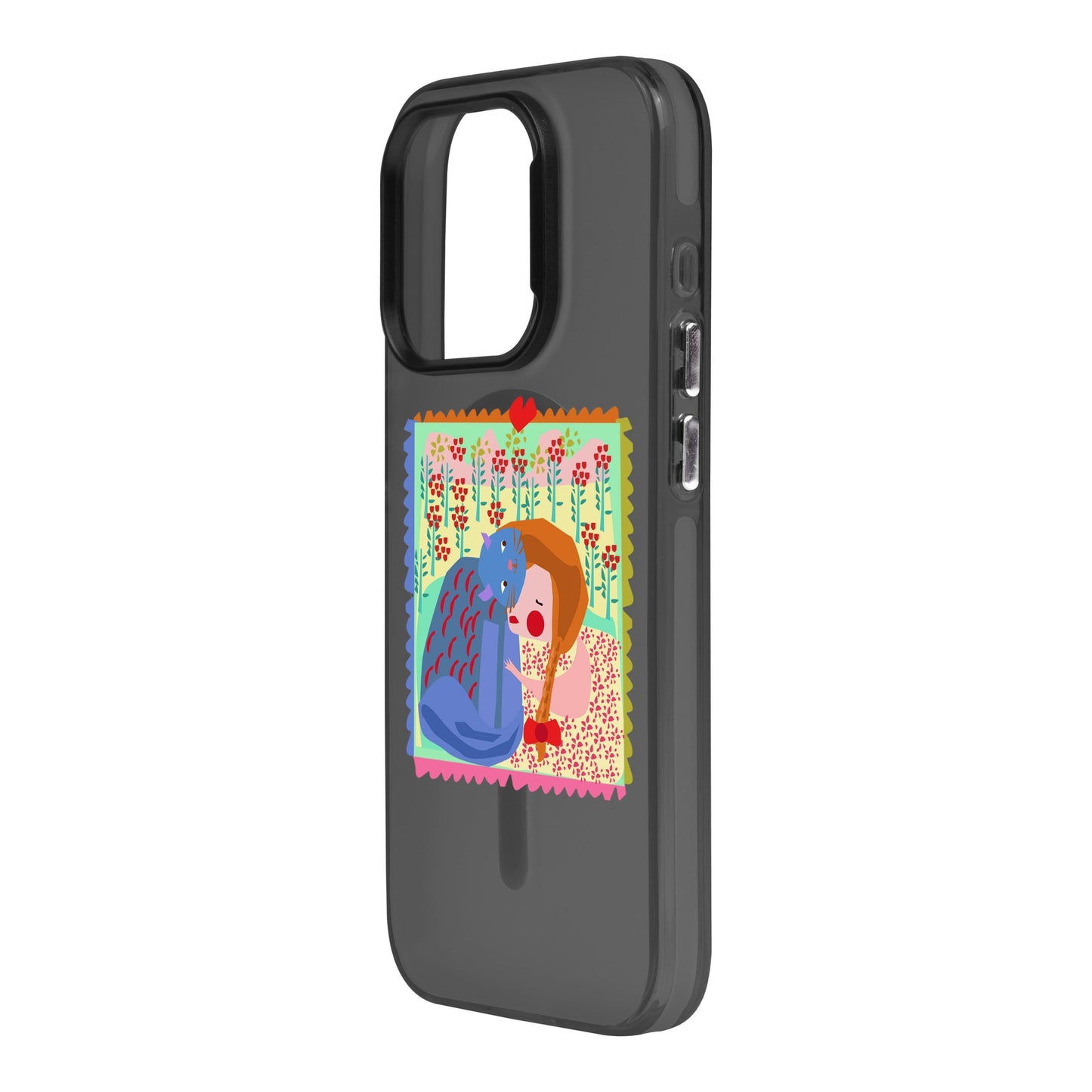 KEDİ POSTA PULU-iPhone 11 Hold Kılıf MagSafe Özellikli