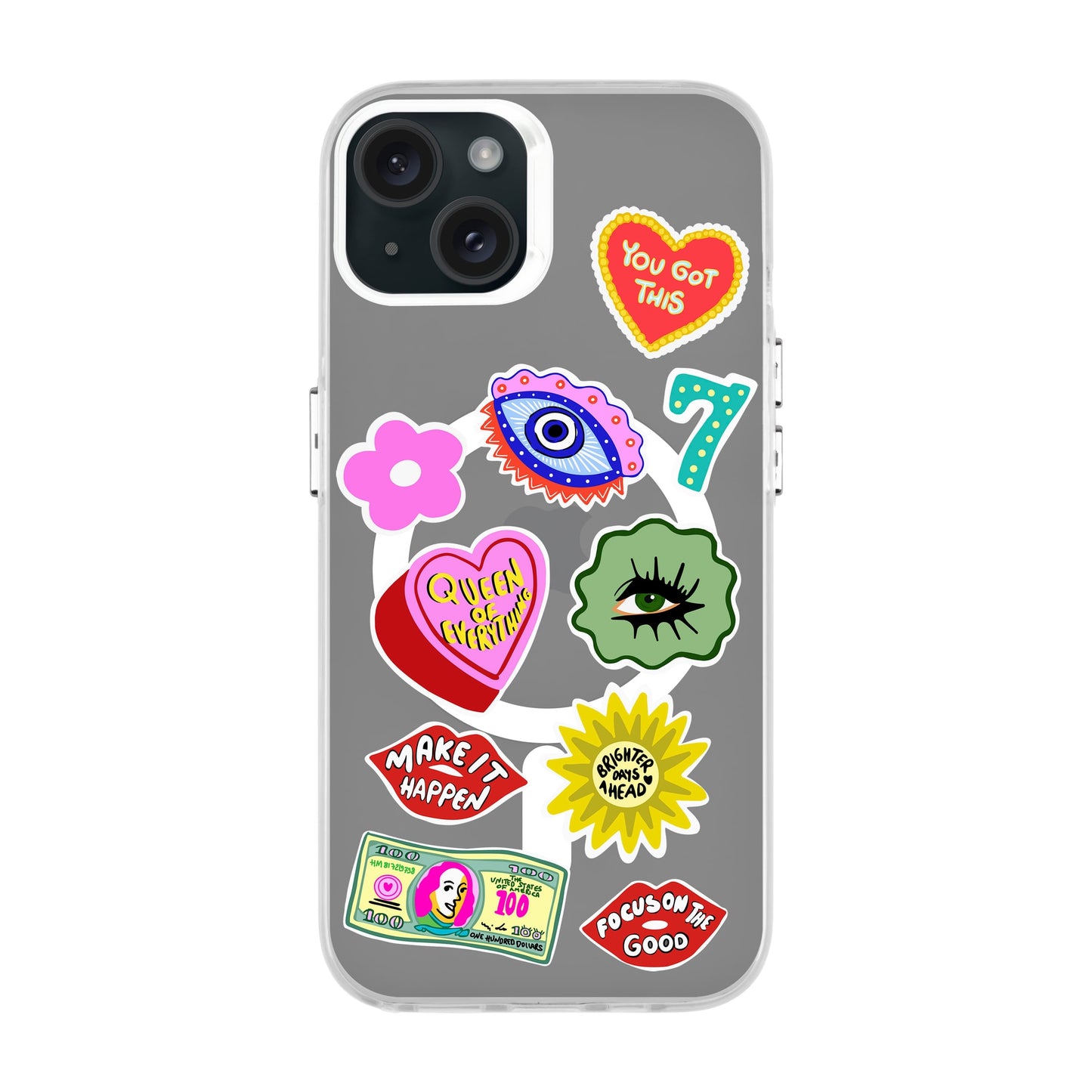 HM STICKERS-iPhone 15 Plus Hold Kılıf MagSafe Özellikli