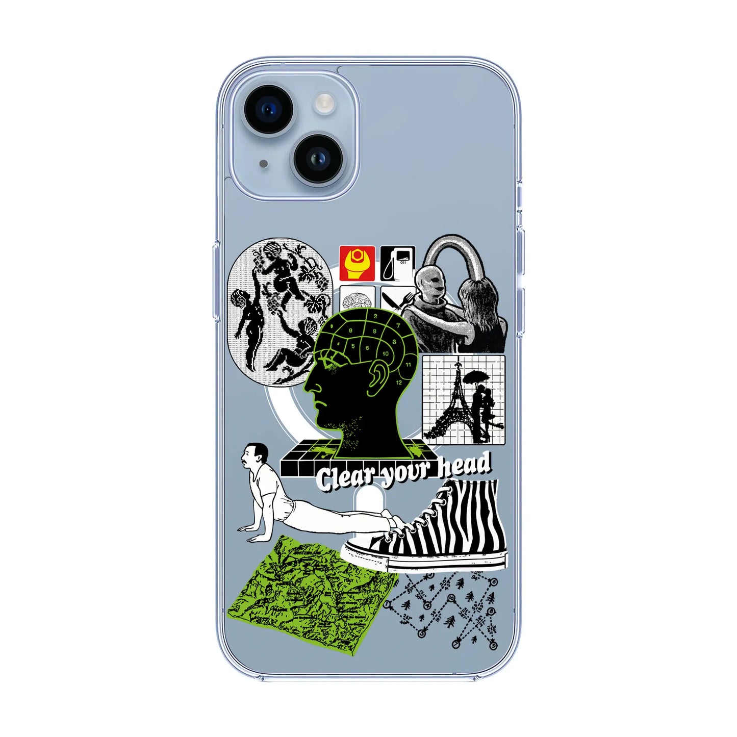 CLEAR YOUR HEAD-iPhone 14 Plus Solid Kılıf MagSafe Özellikli