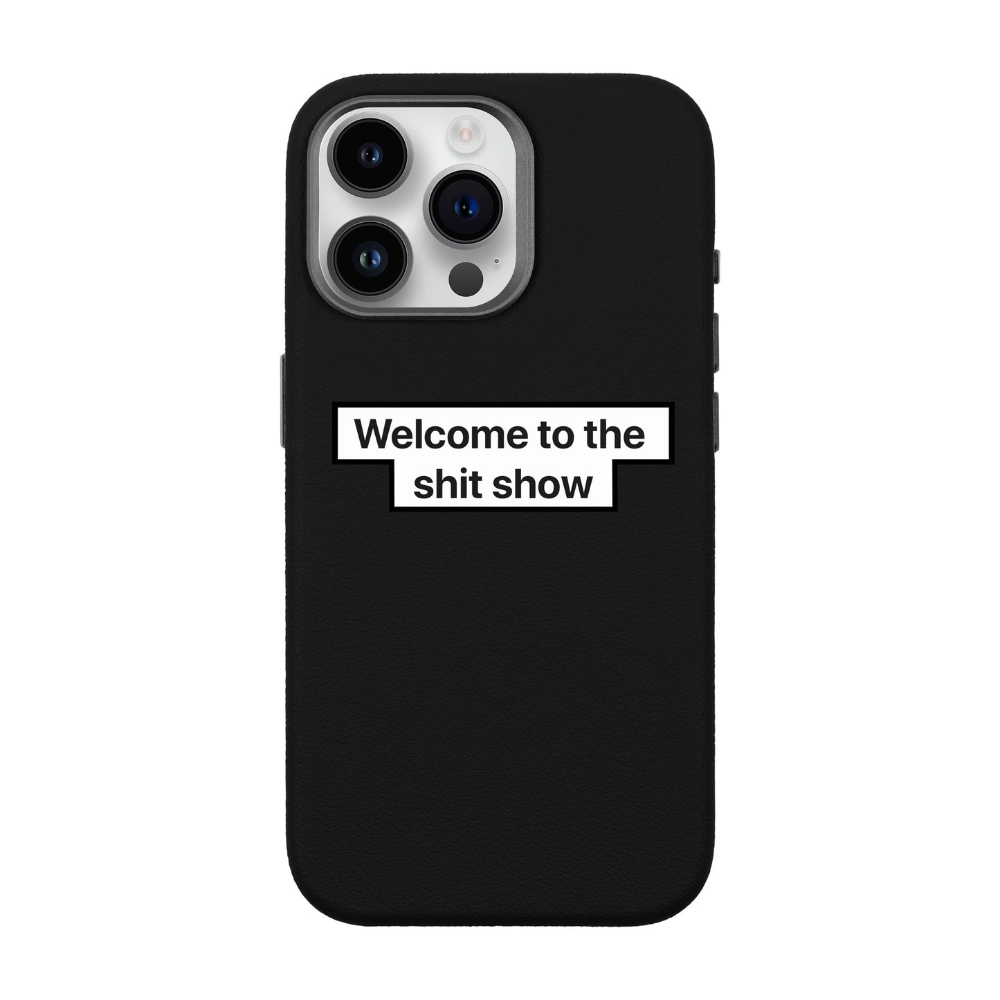WELCOME-iPhone 14 Pro Max Leather Premium Kılıf MagSafe Özellikli