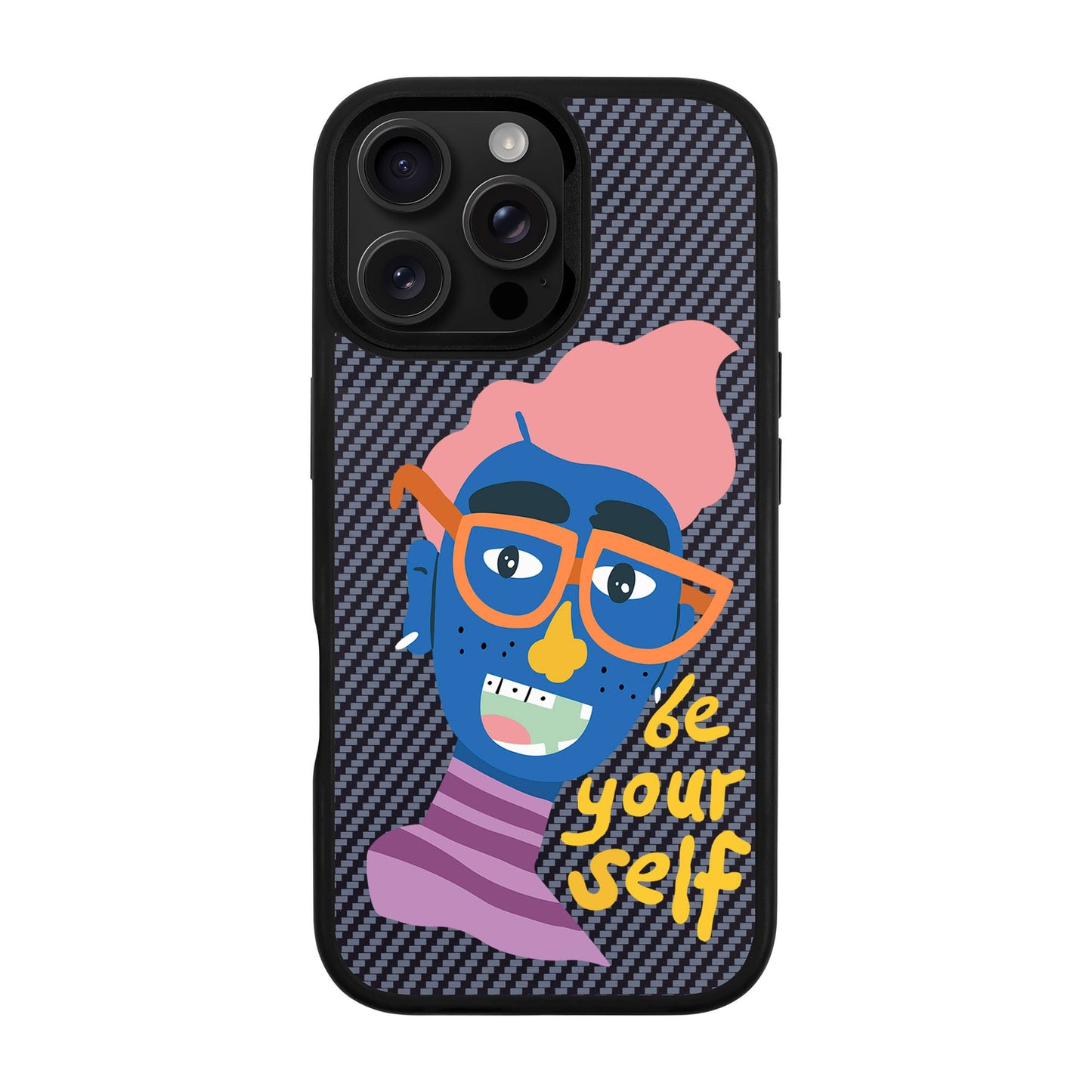 BE YOUR SELF-iPhone 16 Pro Max Plaid Kılıf MagSafe Özellikli