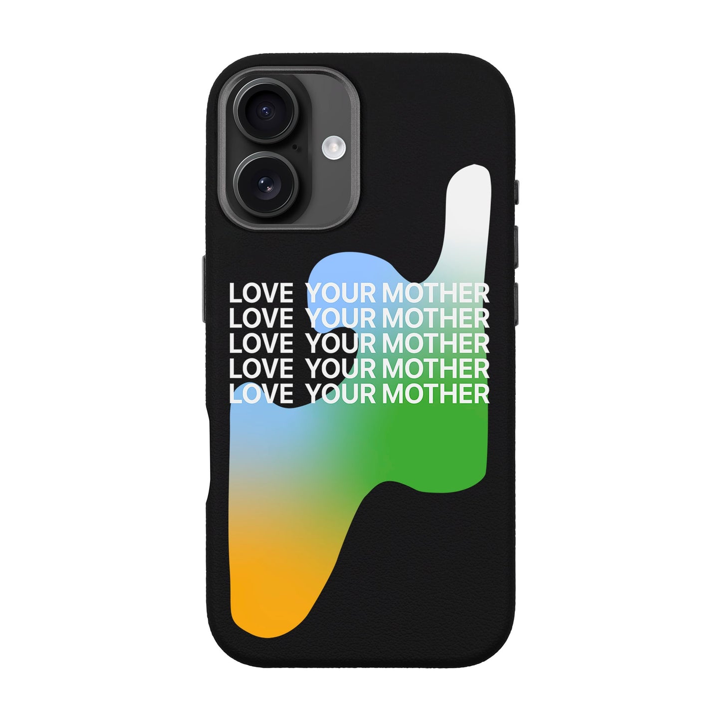 LOVE YOUR MOTHER-iPhone 16 Plus Leather Premium Kılıf MagSafe Özellikli