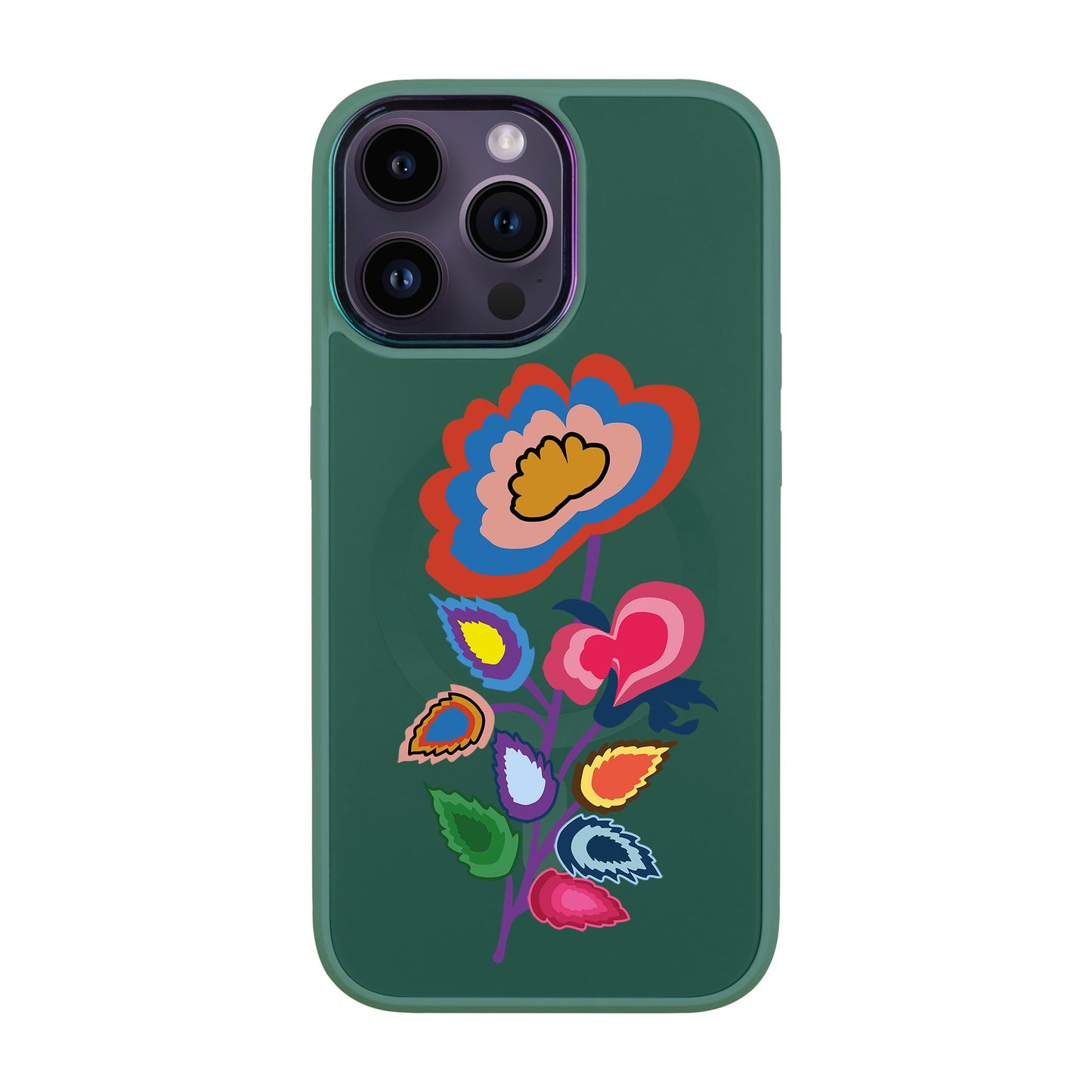 KNITTED FLOWER-iPhone 14 Pro Max Vigor Kılıf MagSafe Özellikli