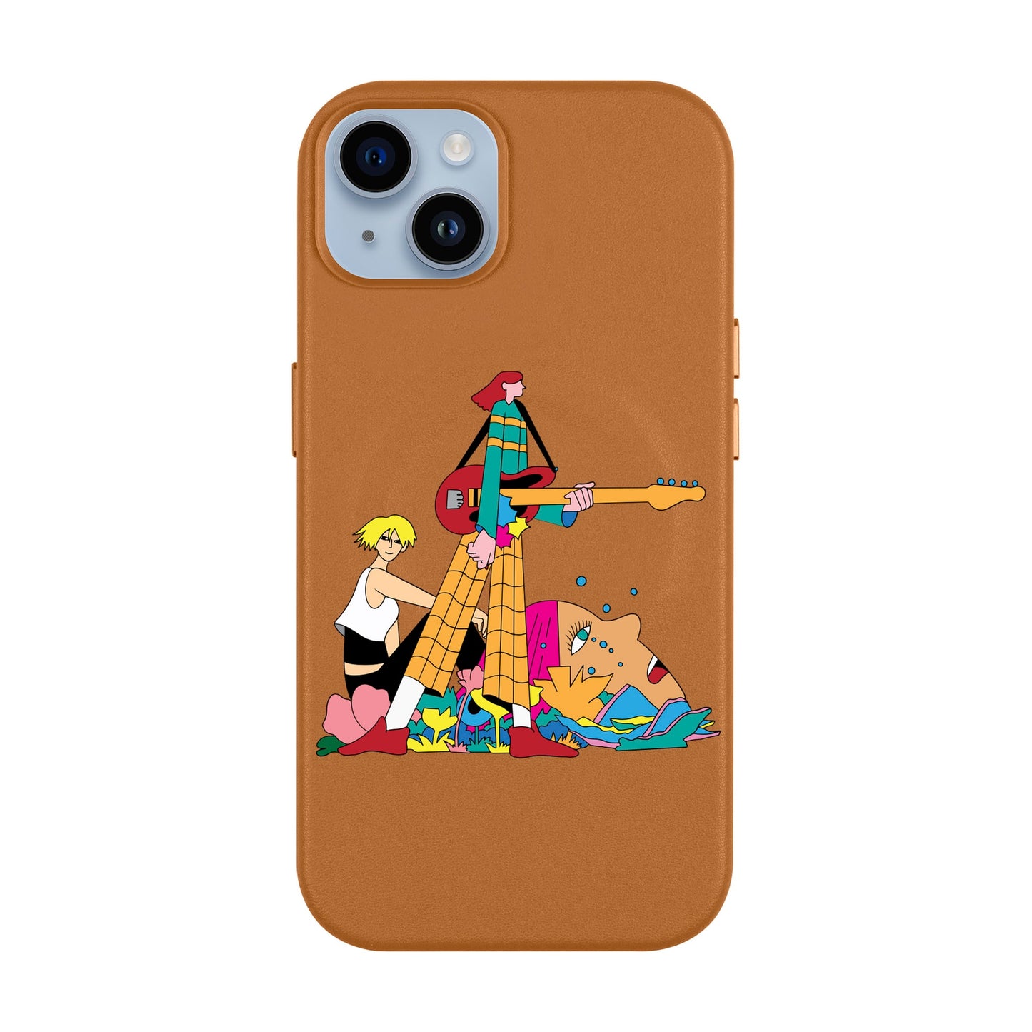HER BAND-iPhone 14 Plus Leather Kılıf MagSafe Özellikli
