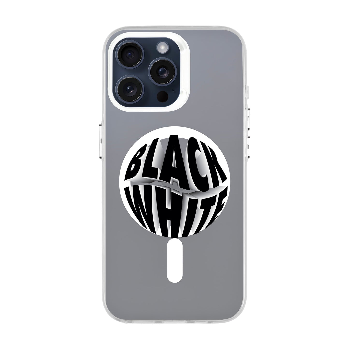 BLACK WHITE-iPhone 13 Pro Max Hold Kılıf MagSafe Özellikli