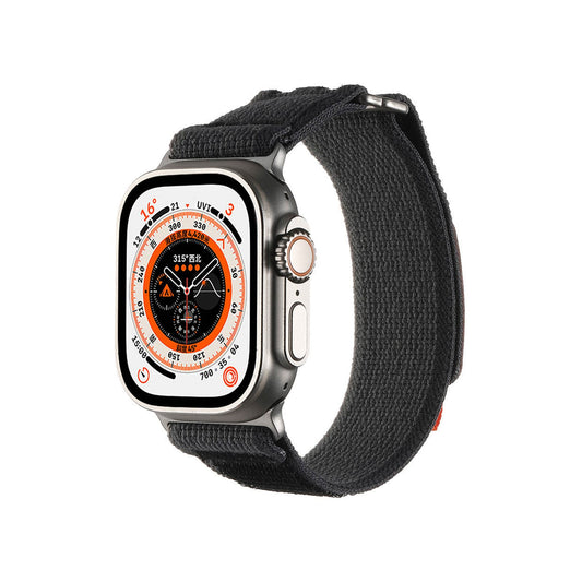 Apple Watch Weaving Kordon-Siyah Gri